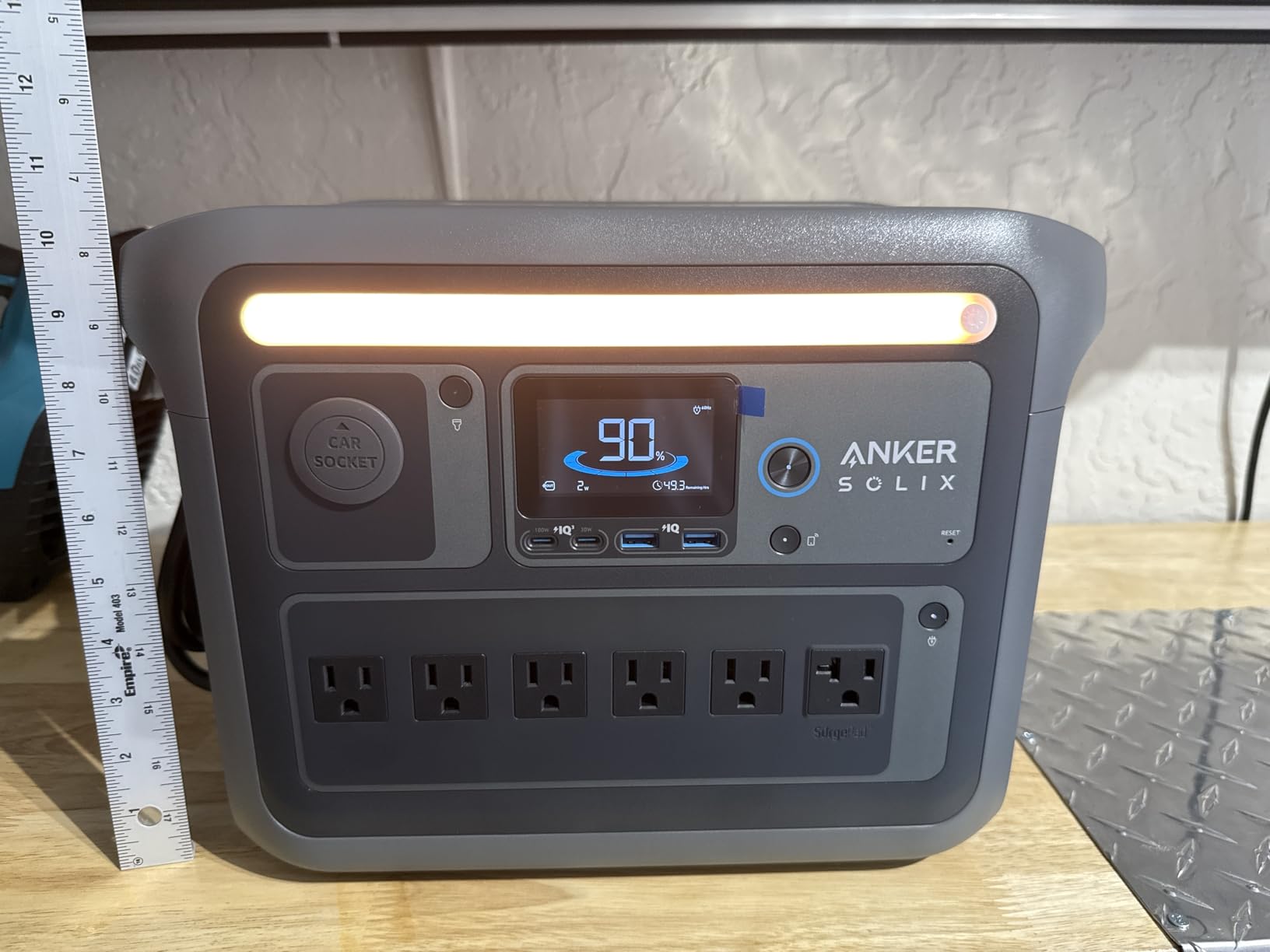 Anker SOLIX C1000 Portable Power Station, 1800W (Peak 2400W) Solar Generator, Full Charge in 58 Min, 1056wh LiFePO4 Battery for Home Backup, Power Outages, and Outdoor Camping - Customer Photo 2