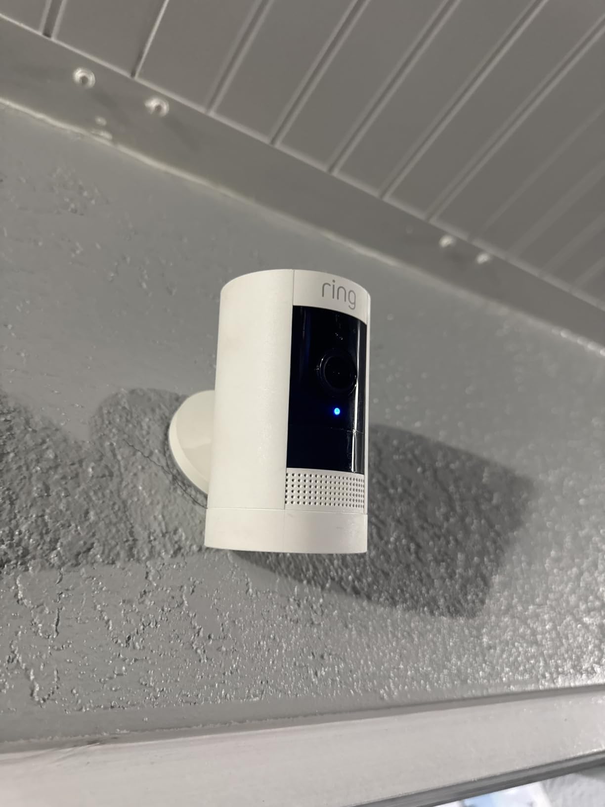 Ring Outdoor Cam (Stick Up Cam), Weather-resistant home or business security camera, outdoor ready, Live View, Color Night Vision, Two-Way Talk, motion alerts, Works with Alexa, White Customer Review Ring Outdoor Cam (Stick Up Cam), Weather-resistant home or business security camera, outdoor ready, Live View, Color Night Vision, Two-Way Talk, motion alerts, Works with Alexa, White - Customer Photo 2