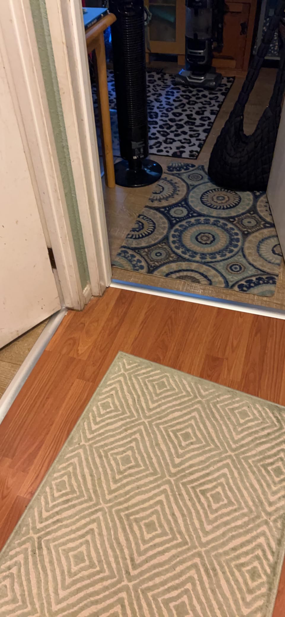 Gaahing Aluminum Floor Transition Threshold Strip, Bridge The Height Gap Between 0.2 to 0.5 inches for Doorway Ramp Tiles Laminate Planks (35.4in x 1.7in, Matte Black) customer photo 1