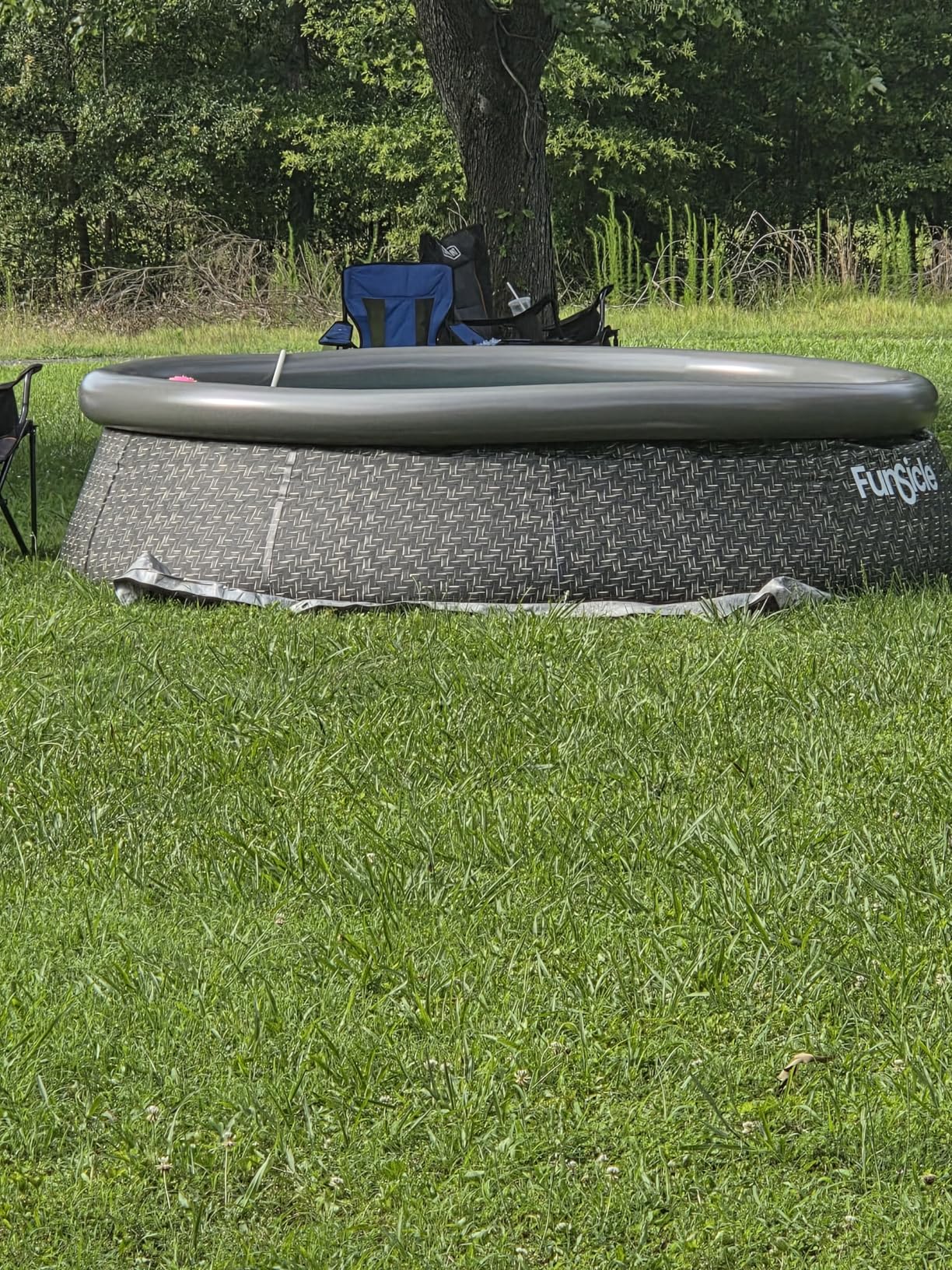 Funsicle Quickset 12ft x 36in Round Inflatable Above Ground Swimming Pool with Filter Pump – Easy Setup with Top Ring Design - Customer Photo 1