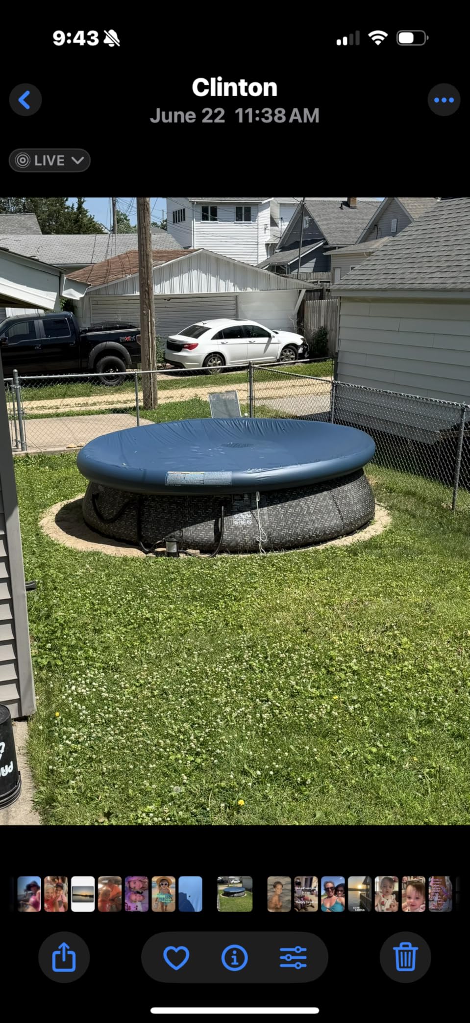 Funsicle Quickset 12ft x 36in Round Inflatable Above Ground Swimming Pool with Filter Pump – Easy Setup with Top Ring Design - Customer Photo 2
