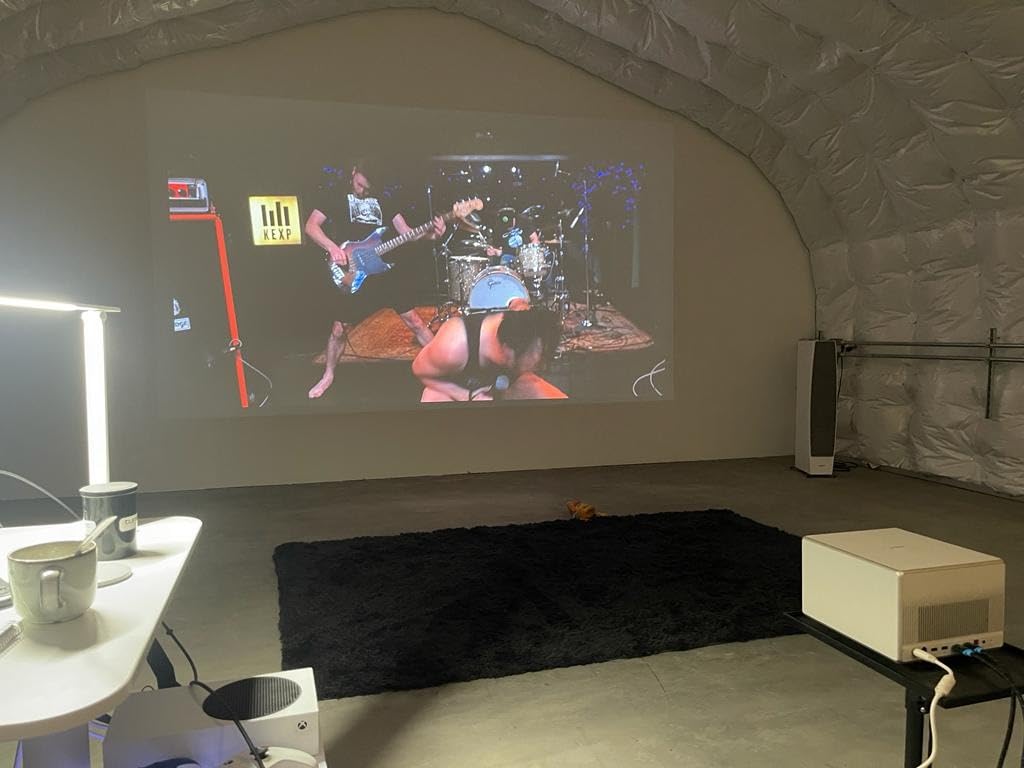 HORIZON Ultra 4K Projector, Dolby Vision, 2300 ISO Lumens, 2 x 12W Harman Kardon Speakers, Home Theater Projector with WiFi and Bluetooth, Dual Light, Active 3D, 200