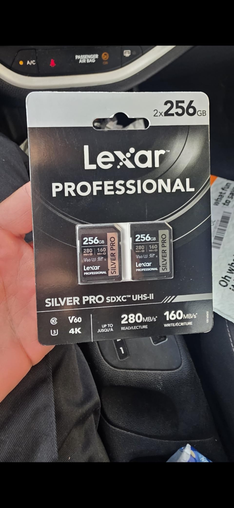 Lexar 512GB Professional SILVER PRO SD Card, UHS-II, C10, U3, V60, Full HD, 4K, Up To 280MB/s Read SDXC Memory Card, for Professional Photographer, Videographer, Enthusiast (LSDSIPR512G-BNNNU) - Customer Photo 1