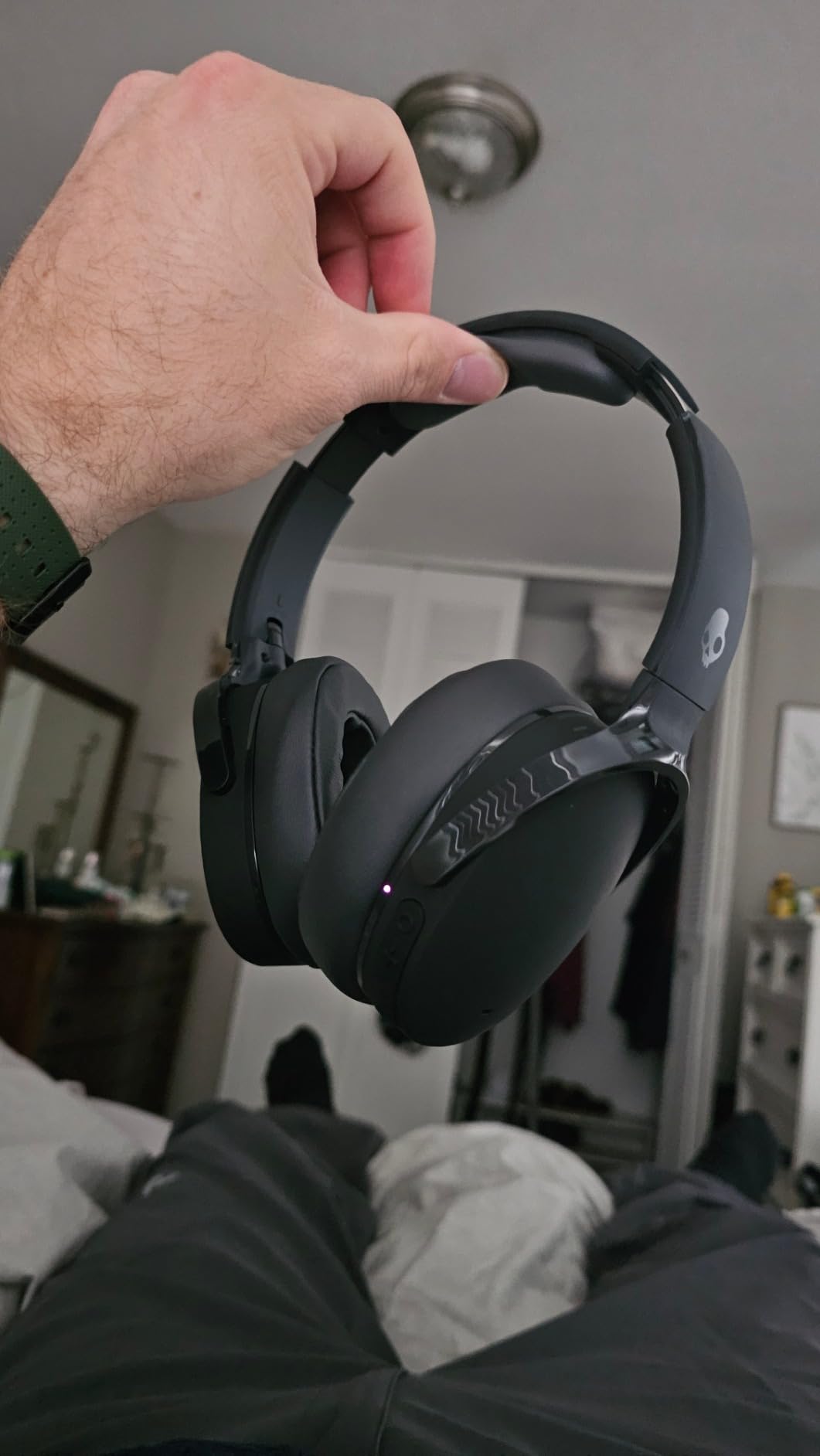 Skullcandy Hesh ANC Wireless Over-Ear Bluetooth Headphones with Extra USB-C Charging Cable, Active Noise Canceling, 22 Hrs Battery, Foldable Lightweight Design, Microphone iPhone Android - Mod White Customer Review Skullcandy Hesh ANC Wireless Over-Ear Bluetooth Headphones with Extra USB-C Charging Cable, Active Noise Canceling, 22 Hrs Battery, Foldable Lightweight Design, Microphone iPhone Android - Mod White - Customer Photo 2