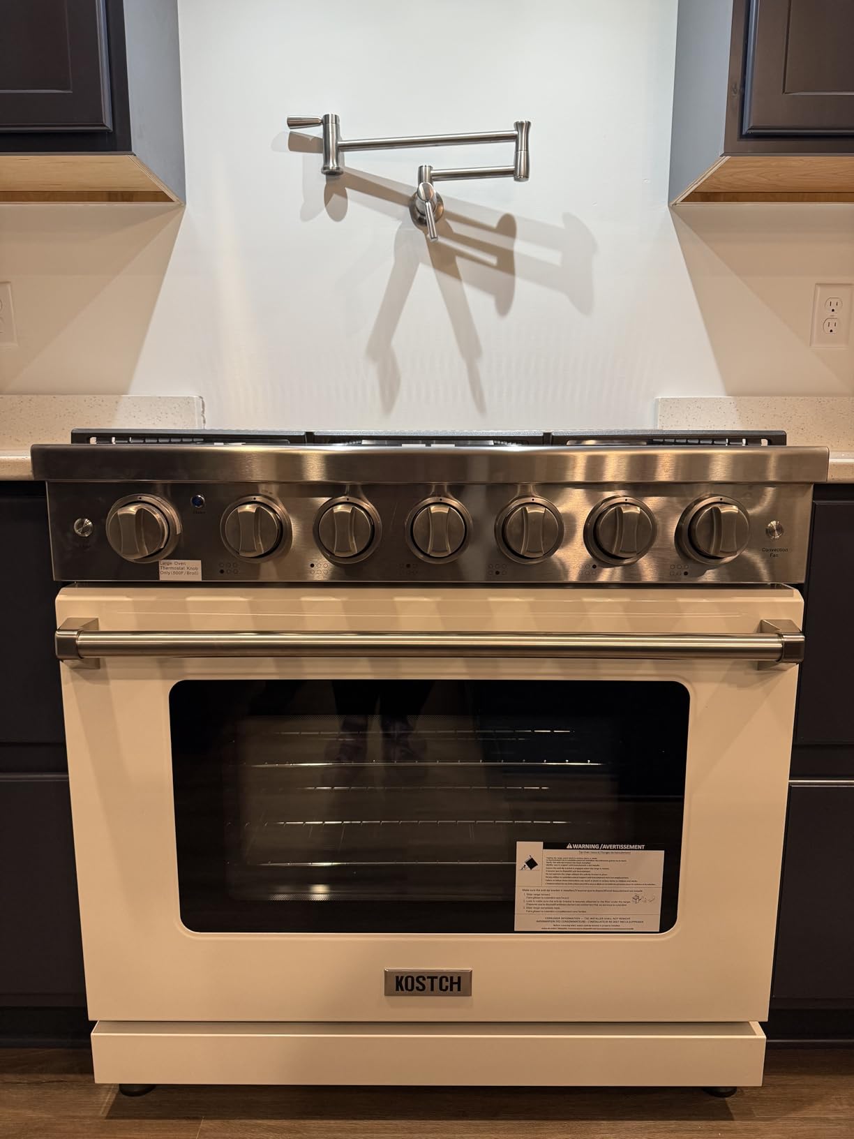 KOSTCH 36 inch Professional Freestanding Pro-Style Natural Gas Range or Liquid Propane Gas Range with 6 Burners, 6.0 cu.ft. Oven Capacity, in Stainless Steel - KOS-36RG03M Customer Review KOSTCH 36 inch Professional Freestanding Pro-Style Natural Gas Range or Liquid Propane Gas Range with 6 Burners, 6.0 cu.ft. Oven Capacity, in Stainless Steel - KOS-36RG03M - Customer Photo 1