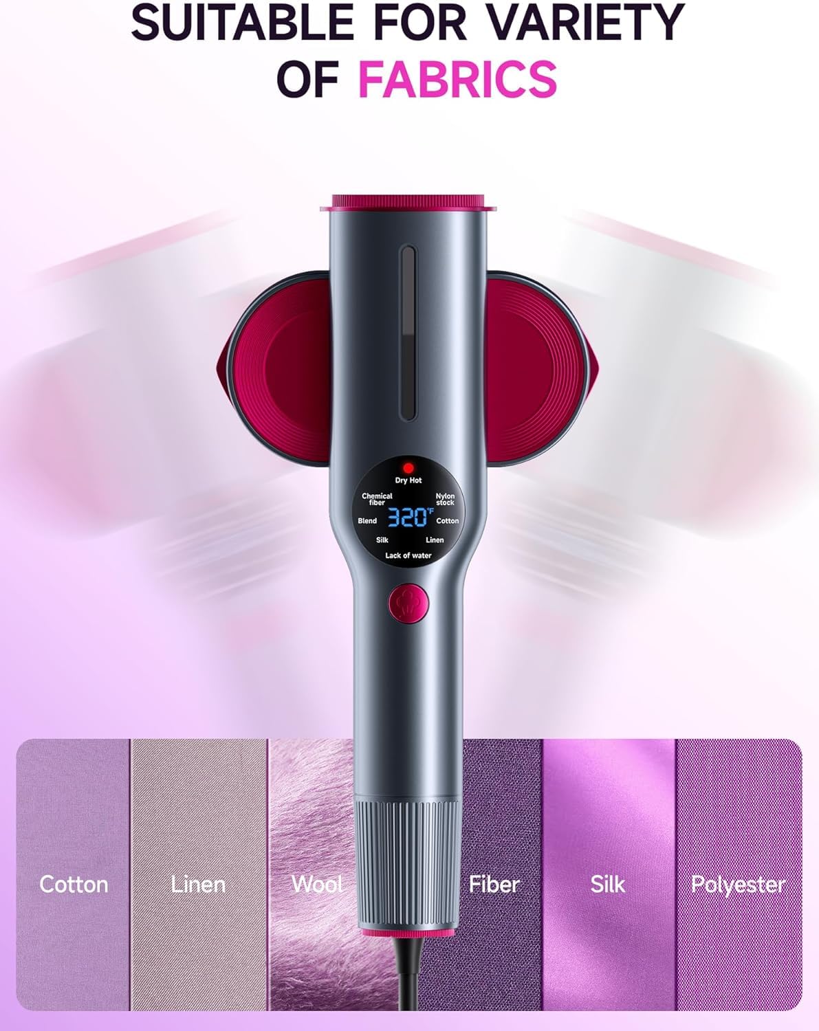Jack & Rose Travel Steamer for Clothes,100-220V Portable Iron,15s Heat Up,Steamer & Iron 2 In 1, Travel Size,Large Ceramic Heat Panel,for Global and Europe - Customer Photo 1