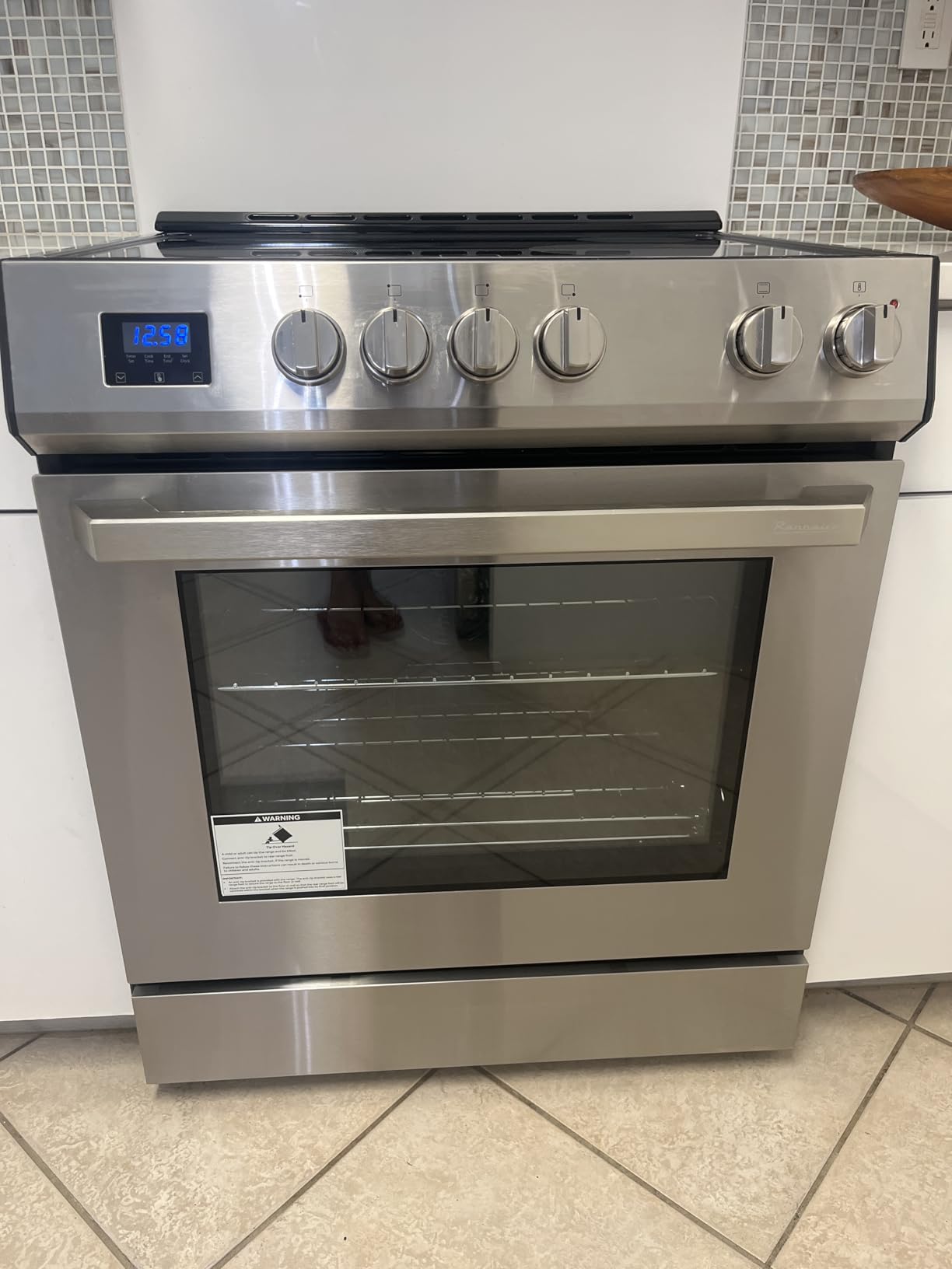 Rangaire RRE303TS Electric Range Oven with Timer and AirFry Infrared Stove Burners, True Convection, Easy Reach Racks, 30 inch, Stainless Steel - Customer Photo 2