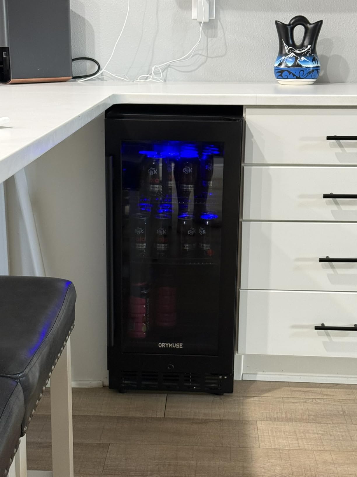 Large 200 Bottle Wine Fridge - 24 Inch Wine Cooler Refrigerator, Freestanding and Built-in Design, Upgraded Compressor Cooling, Intelligent Temperature Memory - Customer Photo 2