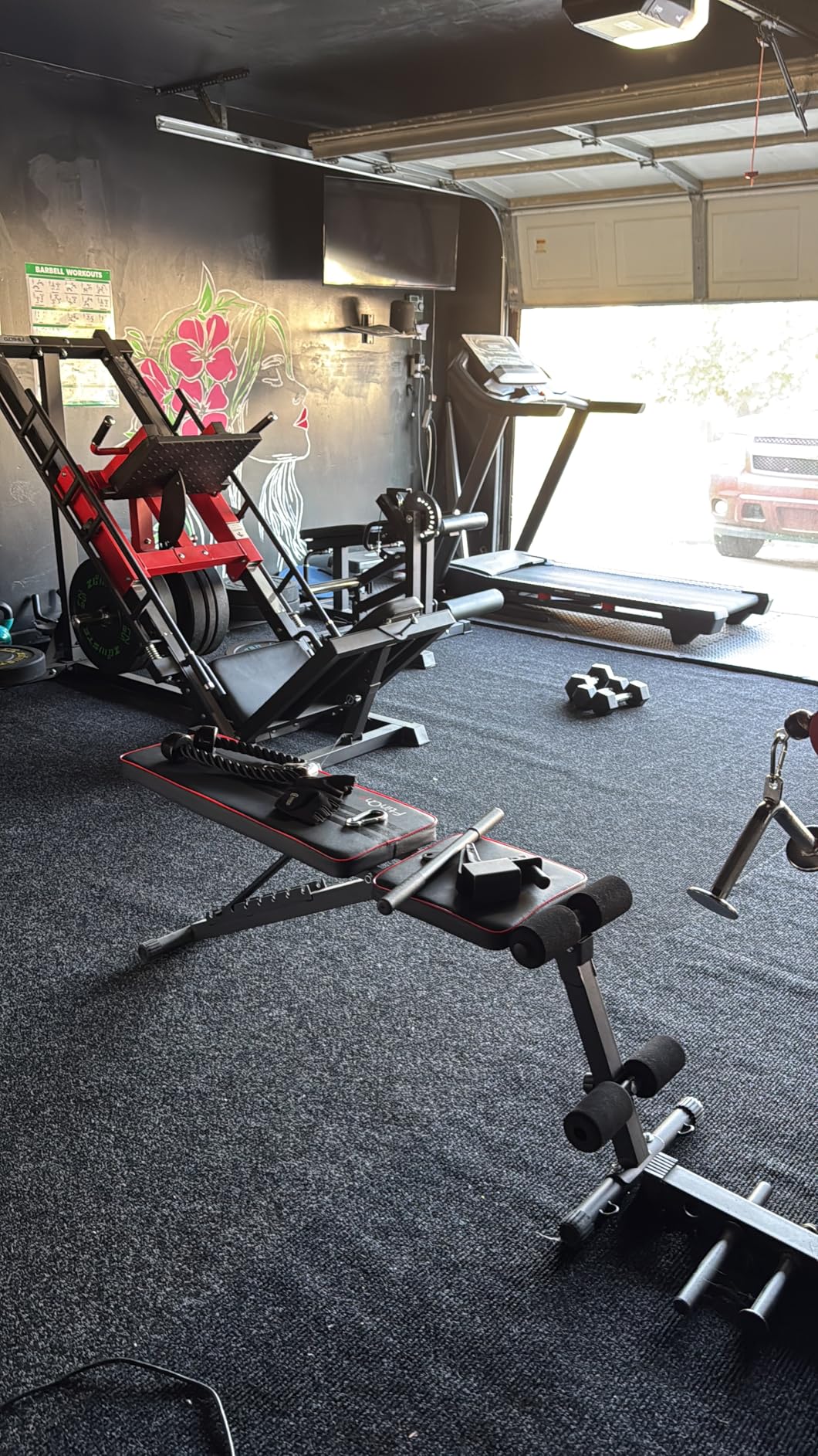 Adjustable Folding Weight Bench for Home Gym, 660 lbs Capacity Multi-Functional Workout Bench Sturdy Durable for Full Body - Customer Photo 1