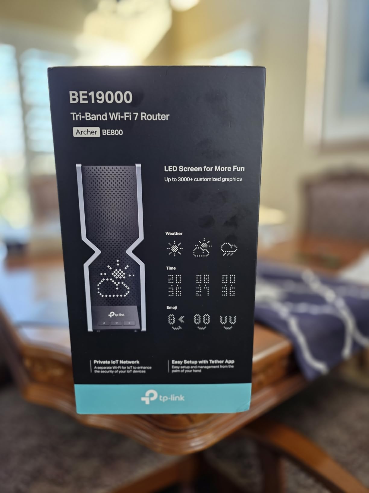 TP-Link Tri-Band BE9300 WiFi 7 Router (Archer BE550) - 6-Stream, Full 2.5G Ports w/ 6 Internal Antennas, Up to 2,000 Sq Ft, Add Easy-Mesh Device for Extended Coverage, VPN Support, Free Expert Support - Customer Photo 2