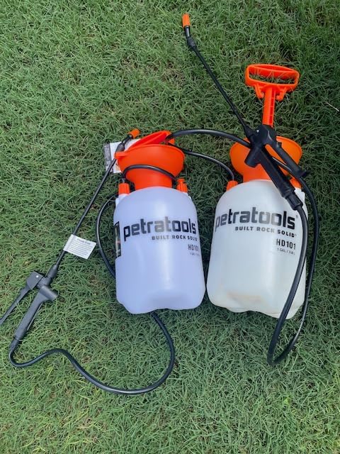Petratools 1 Gallon Pump Sprayer - HD101 Garden Sprayer for Weeds, Lawn Care & Pesticides - 52