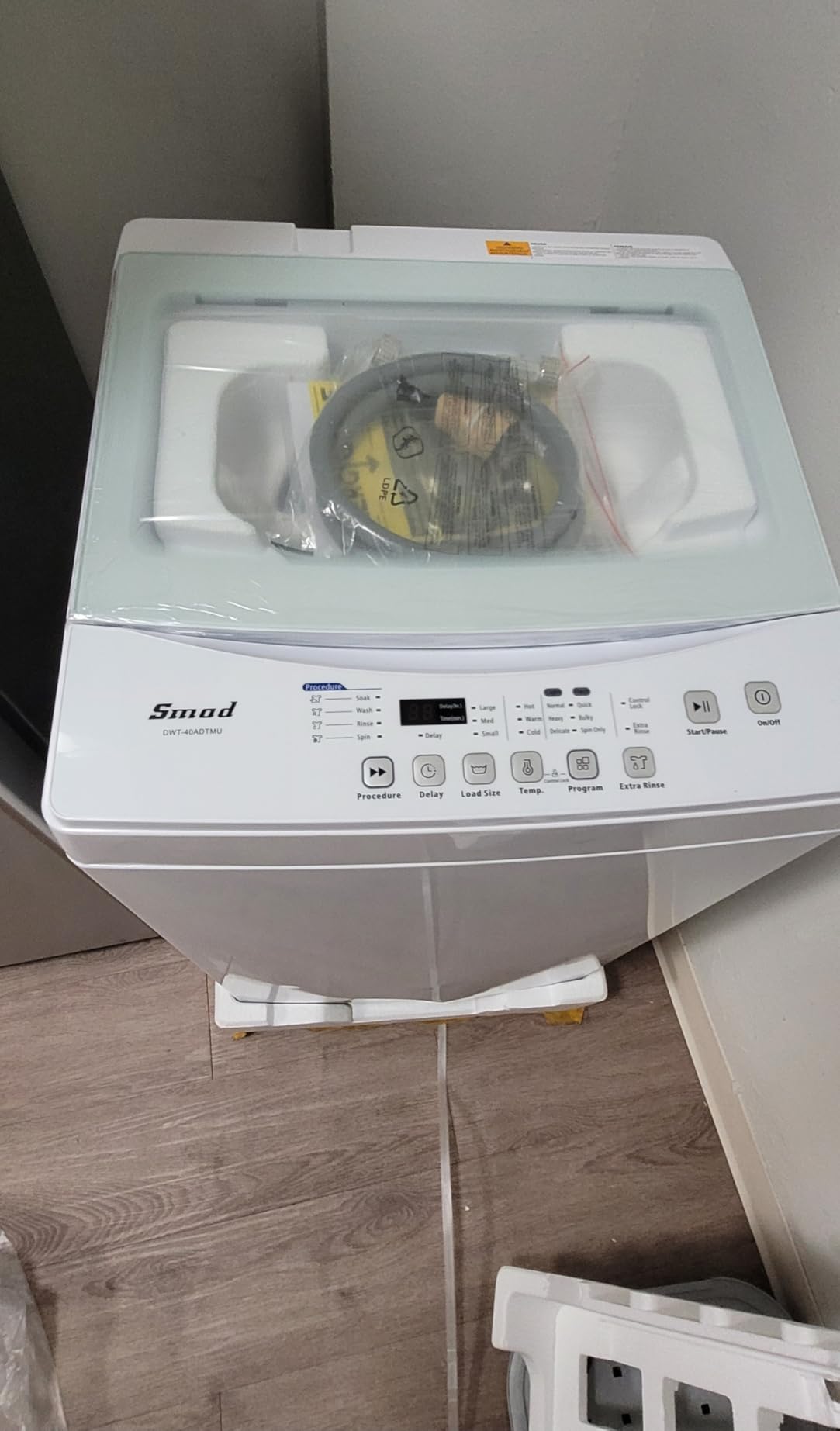 SMETA Compact Front Load Washer Washing Machine 2.8 cu. ft. Small Front Loading Space Saving Washer 24\