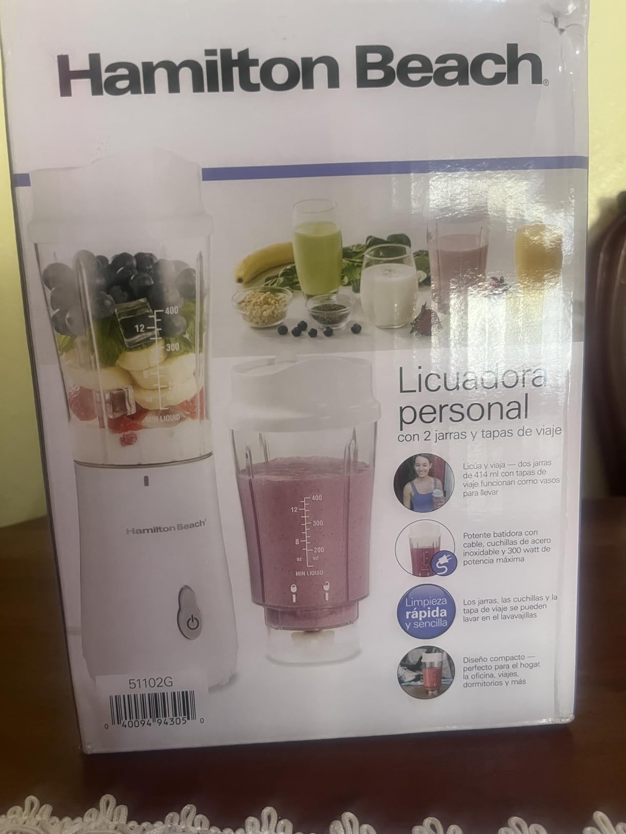 Hamilton Beach Portable Blender for Shakes and Smoothies, 14 Oz BPA Free Travel Cup & Lid, Durable Stainless Steel Blades, Personal Smoothie Blender, Coral (51171) Customer Review Hamilton Beach Portable Blender for Shakes and Smoothies, 14 Oz BPA Free Travel Cup & Lid, Durable Stainless Steel Blades, Personal Smoothie Blender, Coral (51171) - Customer Photo 2