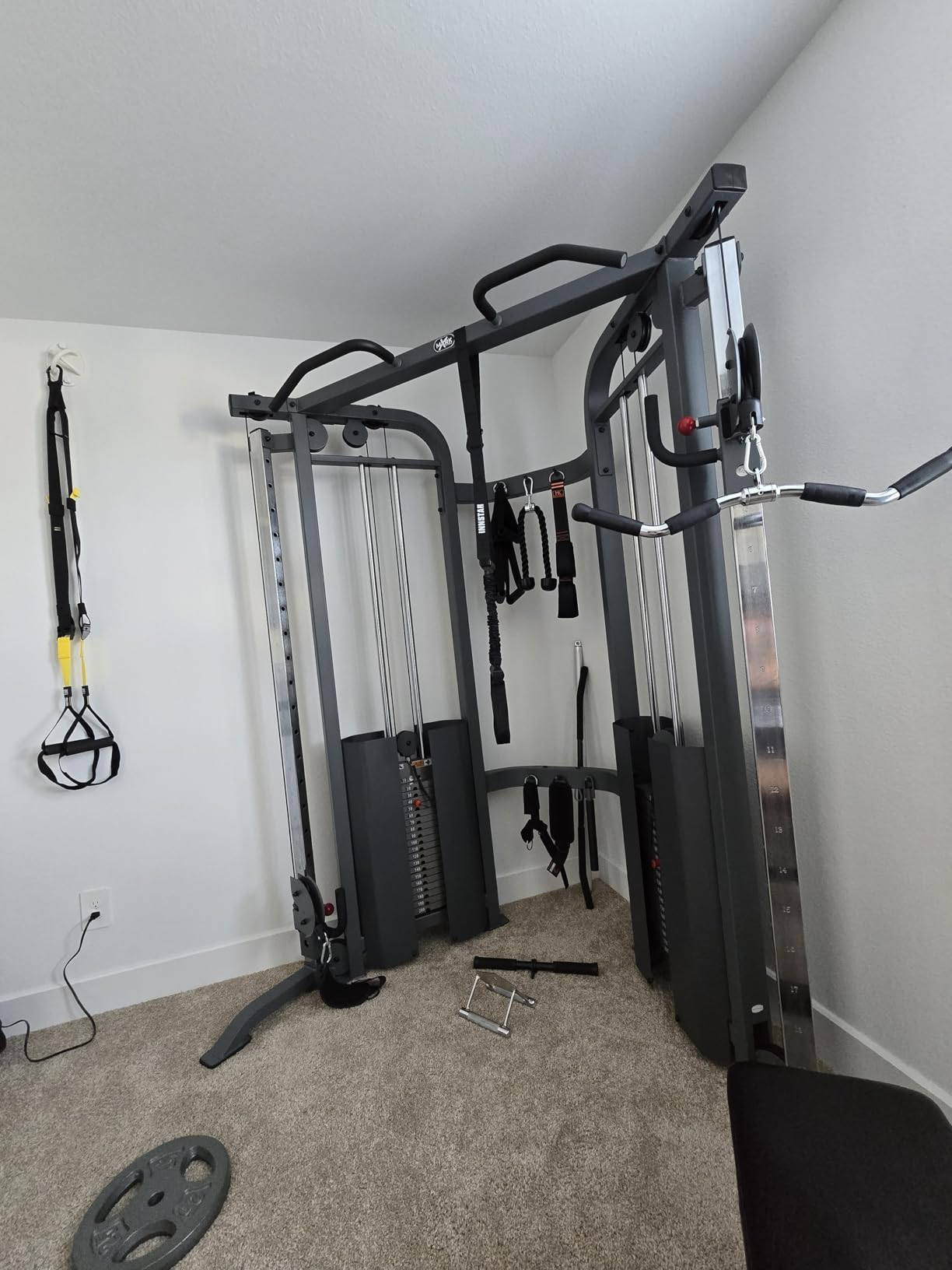 XMARK Functional Trainer Cable Machine with Dual 200lb Weight Stacks, All-in-One Gym for Full Body Workout, Cable Crossover, Commercial and Home Gym Weight Machine Customer Review XMARK Functional Trainer Cable Machine with Dual 200lb Weight Stacks, All-in-One Gym for Full Body Workout, Cable Crossover, Commercial and Home Gym Weight Machine - Customer Photo 4