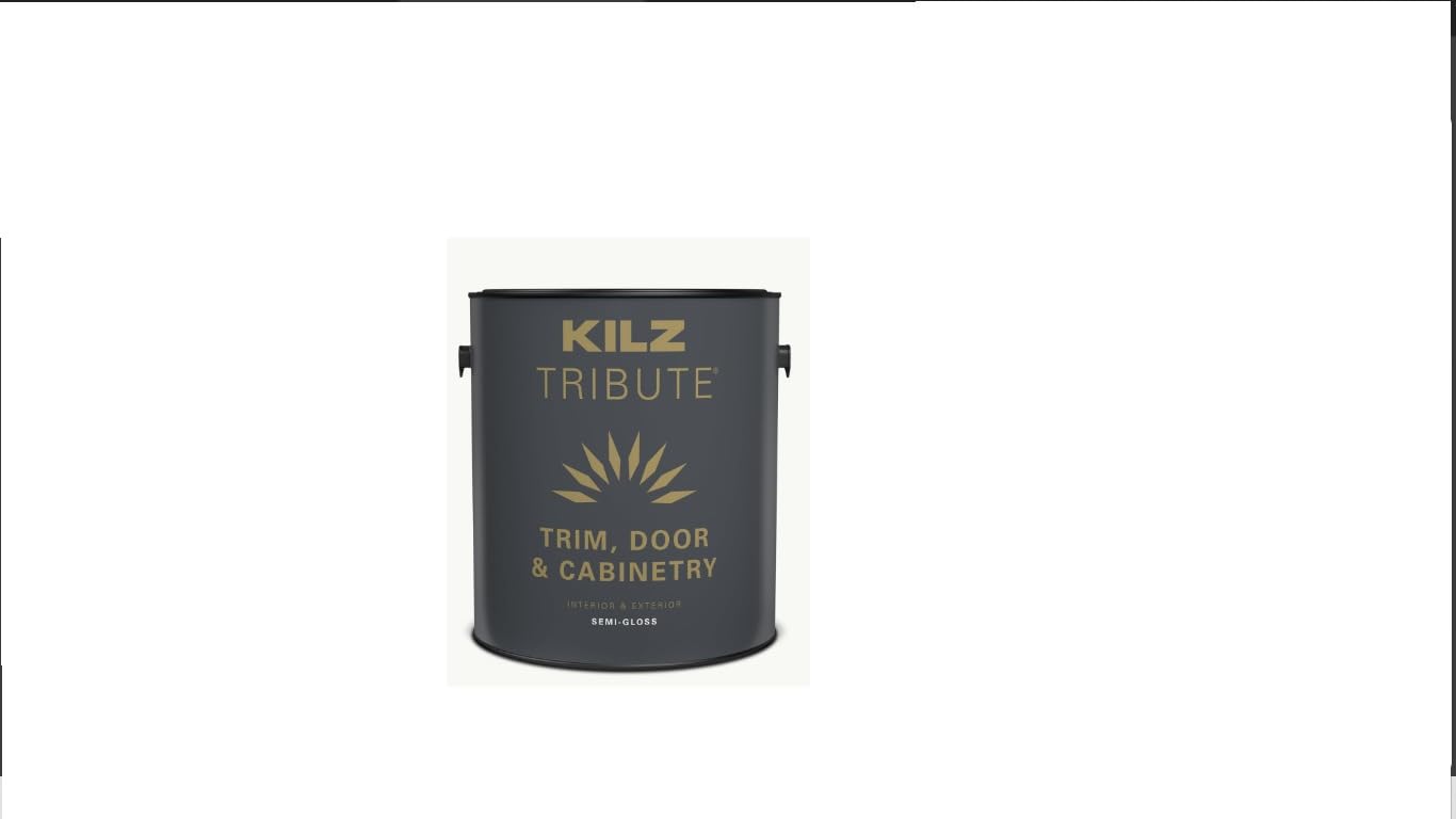 KILZ Tribute Cabinet Paint & Trim Paint, Interior/Exterior, Semigloss, Oceans Deep, 1 Quart - Customer Photo 4
