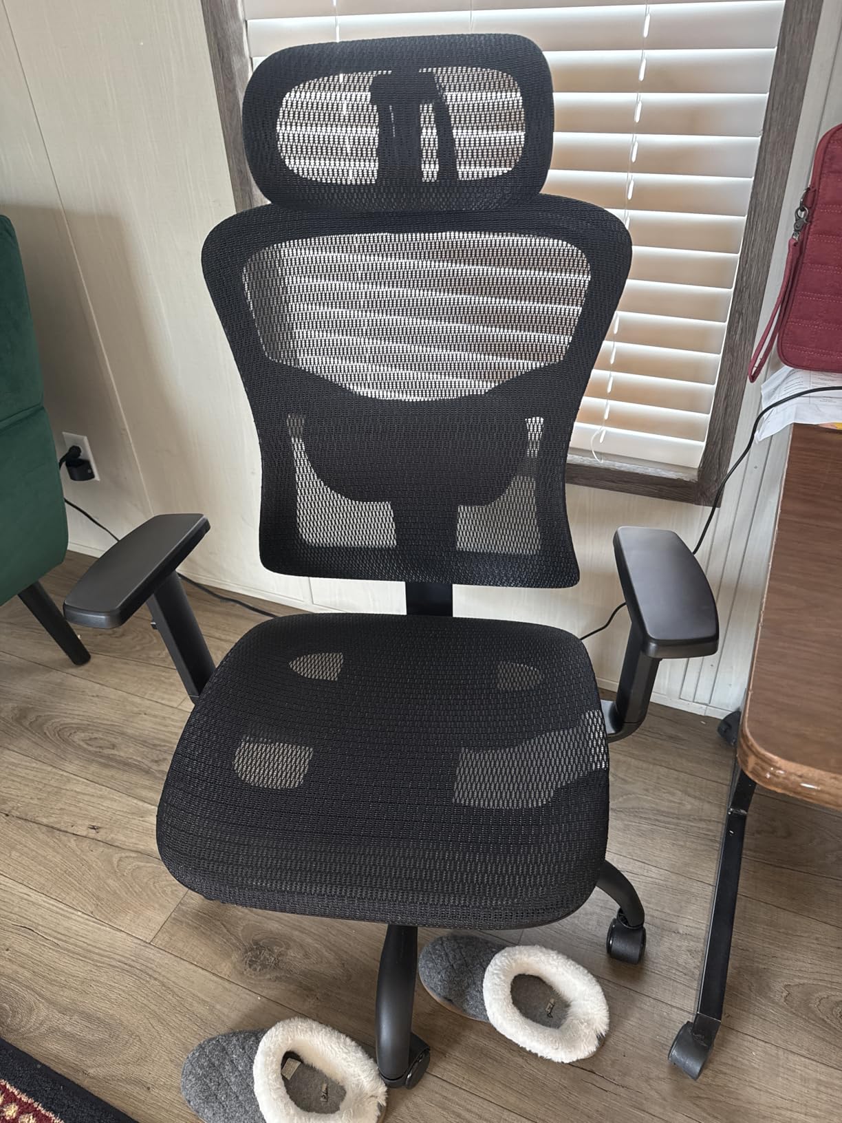 Marsail Ergonomic Office Chair: Office Desk Chair with High Back Mesh and Adjustable Lumbar Support Rolling Work Swivel Task Chairs with Wheel 3D Armrests and Headrest Customer Review Marsail Ergonomic Office Chair: Office Desk Chair with High Back Mesh and Adjustable Lumbar Support Rolling Work Swivel Task Chairs with Wheel 3D Armrests and Headrest - Customer Photo 3