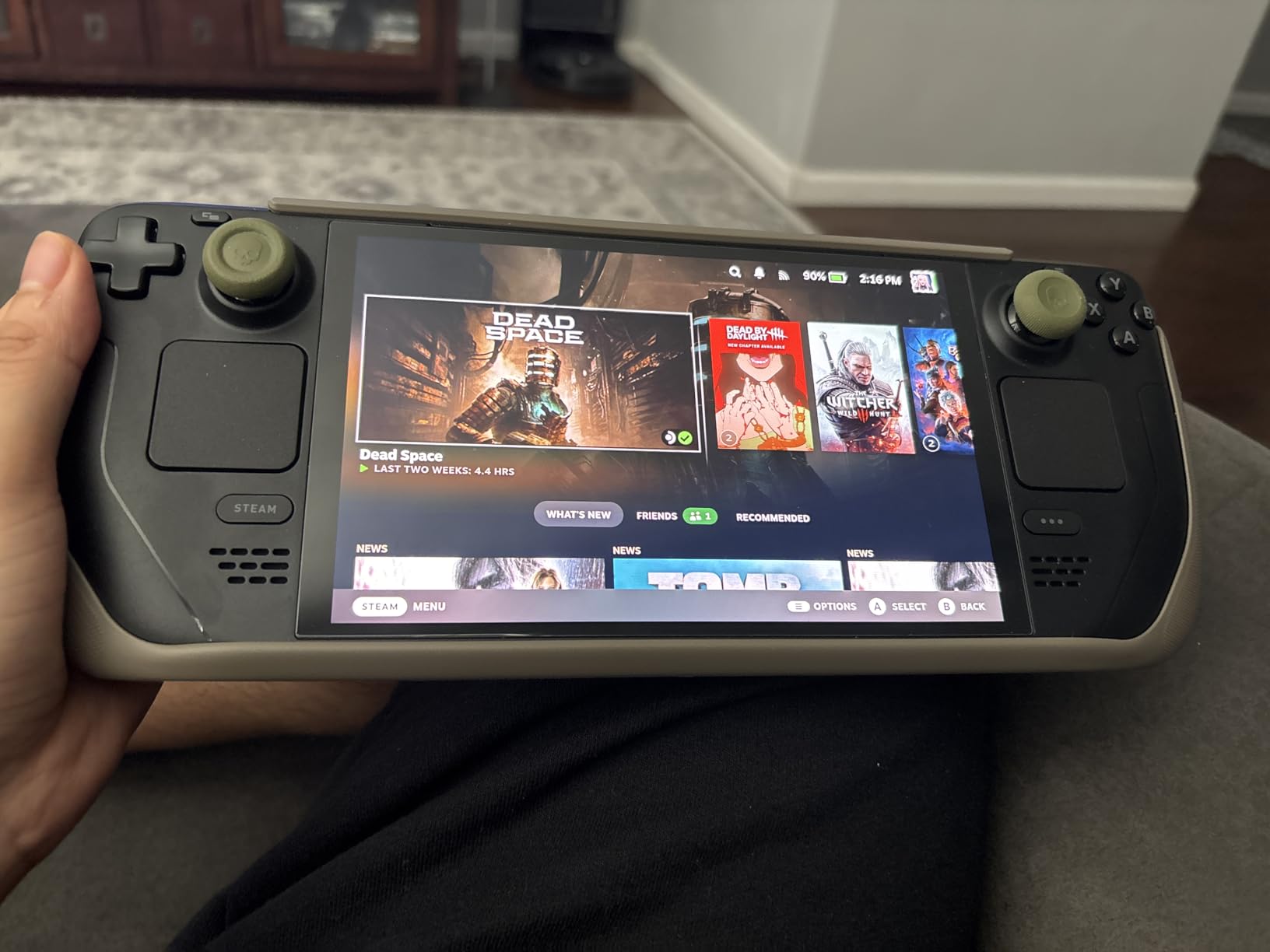 VALVE Steam Deck OLED 512GB SSD + 16GB RAM (International Version) - 7.4 inch, 90Hz, 1280 x 800px, SteamOS 3.0, Handheld Gaming Console, Black customer photo 1