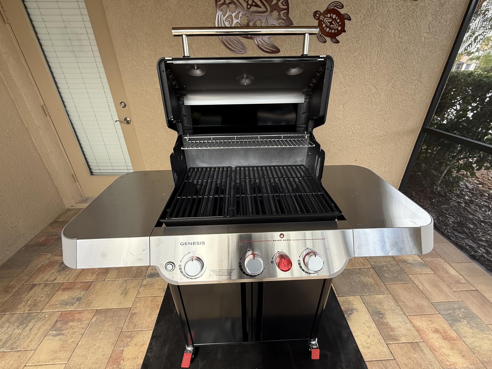 Weber Genesis E-325 Liquid Propane Gas Grill for Outdoor Cooking, 3 Burners, Black - Porcelain-Enameled, Cast-Iron Grates, PureBlu Burners & Sear Zone customer photo 2
