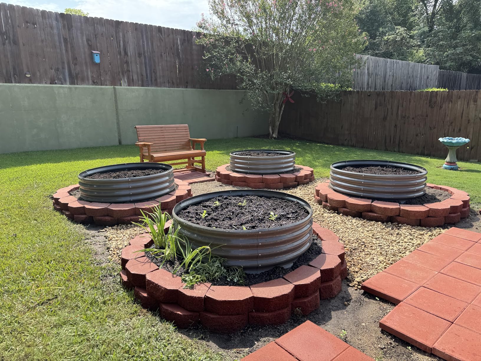 A ANLEOLIFE 8x4x2ft Galvanized Raised Garden Bed Kit, Oval Metal Deep Root Planters for Outdoor Plants Vegetables Flowers Herb, Large Bottomless, 478 Gallon Capacity - Quartz Grey customer photo 1