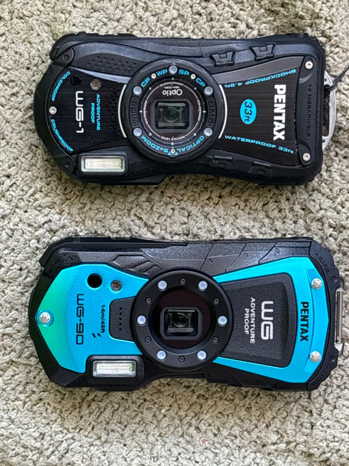 PENTAX WG-90 Blue Waterproof Camera, Shockproof, Dustproof, Freezeproof, Built-in 6-LED Ring Light for Macro Photography, Underwater Shooting Mode - Customer Photo 2