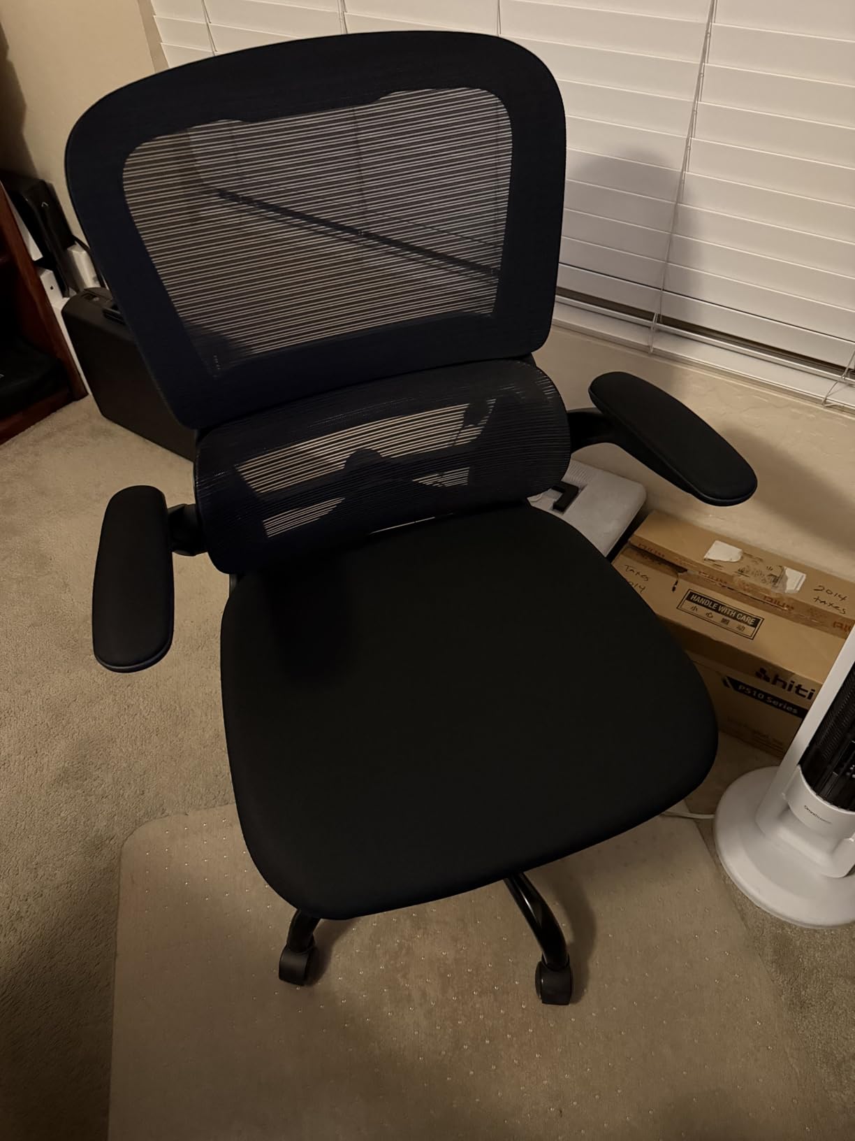 TRALT Office Chair - Ergonomic Desk Chair with Adjustable Lumbar Support, Mesh Computer Chair, Executive Chairs for Home Office Comfortable Lumbar Support (Black) Customer Review TRALT Office Chair - Ergonomic Desk Chair with Adjustable Lumbar Support, Mesh Computer Chair, Executive Chairs for Home Office Comfortable Lumbar Support (Black) - Customer Photo 1