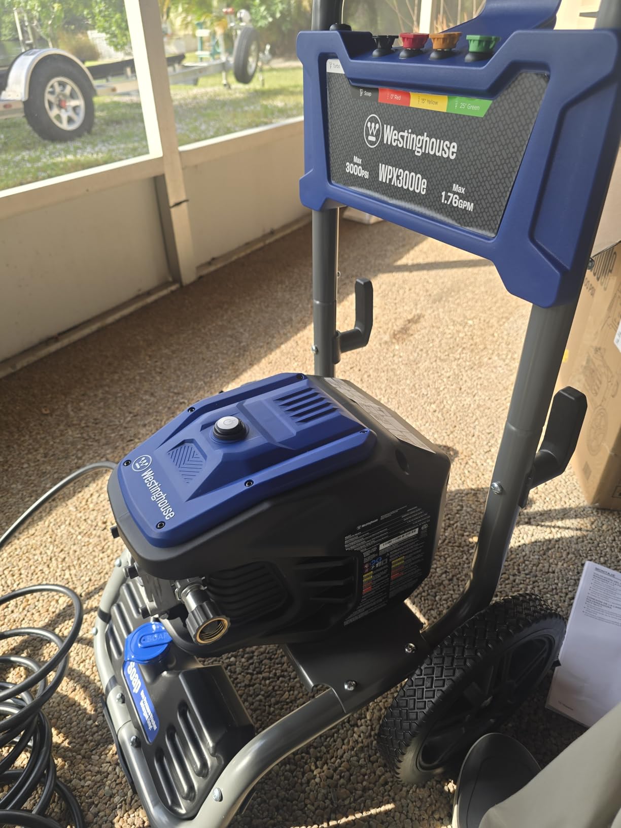 Westinghouse WPX2300e Electric Pressure Washer, 2300 Max PSI and 1.76 Max GPM, Induction Motor, Onboard Soap Tank, Spray Gun and Wand, 5 Nozzle Set, for Cars/Fences/Driveways/Homes/Patios/Furniture customer photo 2