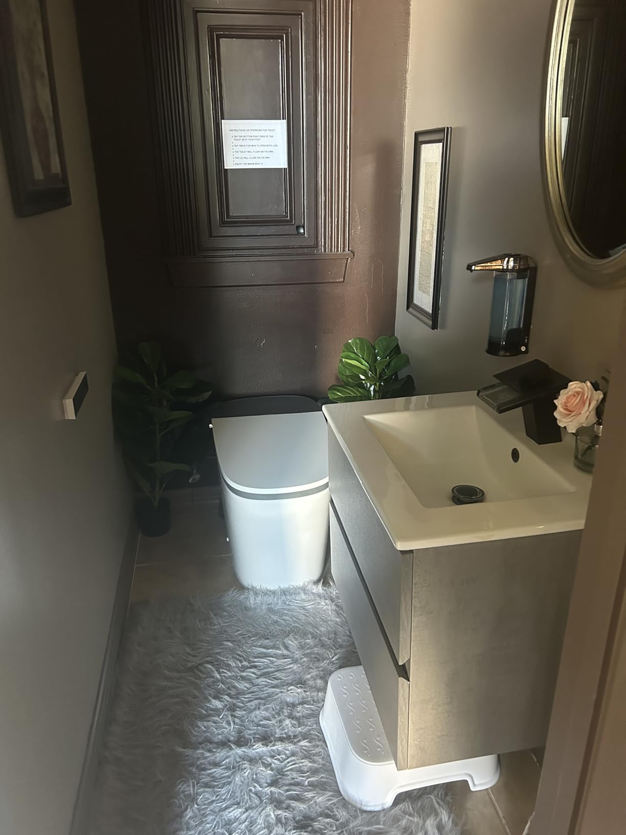 WOODBRIDGE Smart Toilet with 1000g MaP Flush Score, Foam Shield, Moving Dryer, Blackout Flush, ADA Comfort Height, Auto Open & Close, Heated Seat, B0930S customer photo 2