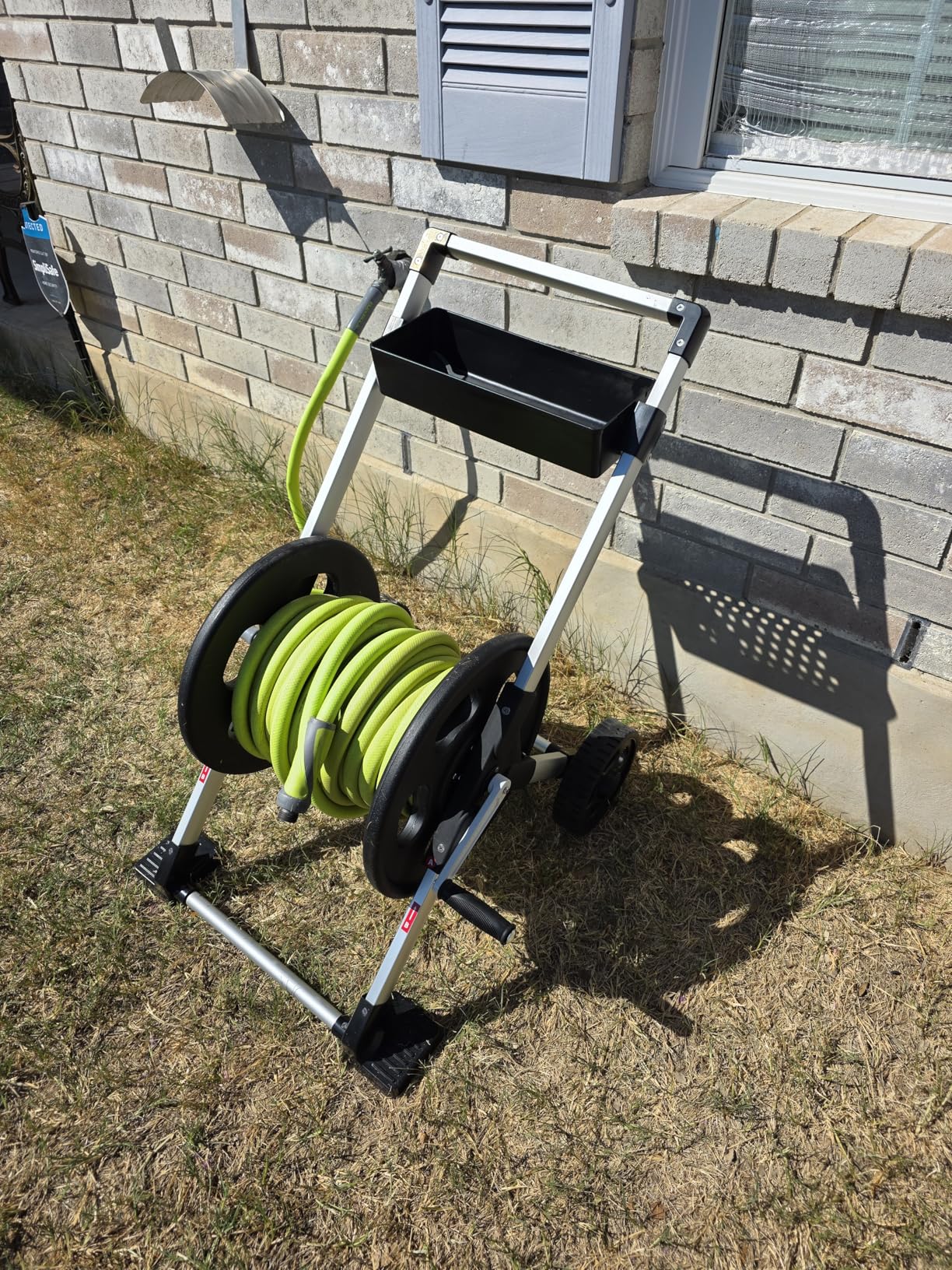 Liberty Garden 304 Explorer Two Wheel Hose Reel Cart, Aluminum, Holds 250-feet of 5/8 Liberty Garden 304 Explorer Two Wheel Hose Reel Cart, Aluminum, Holds 250-feet of 5/8