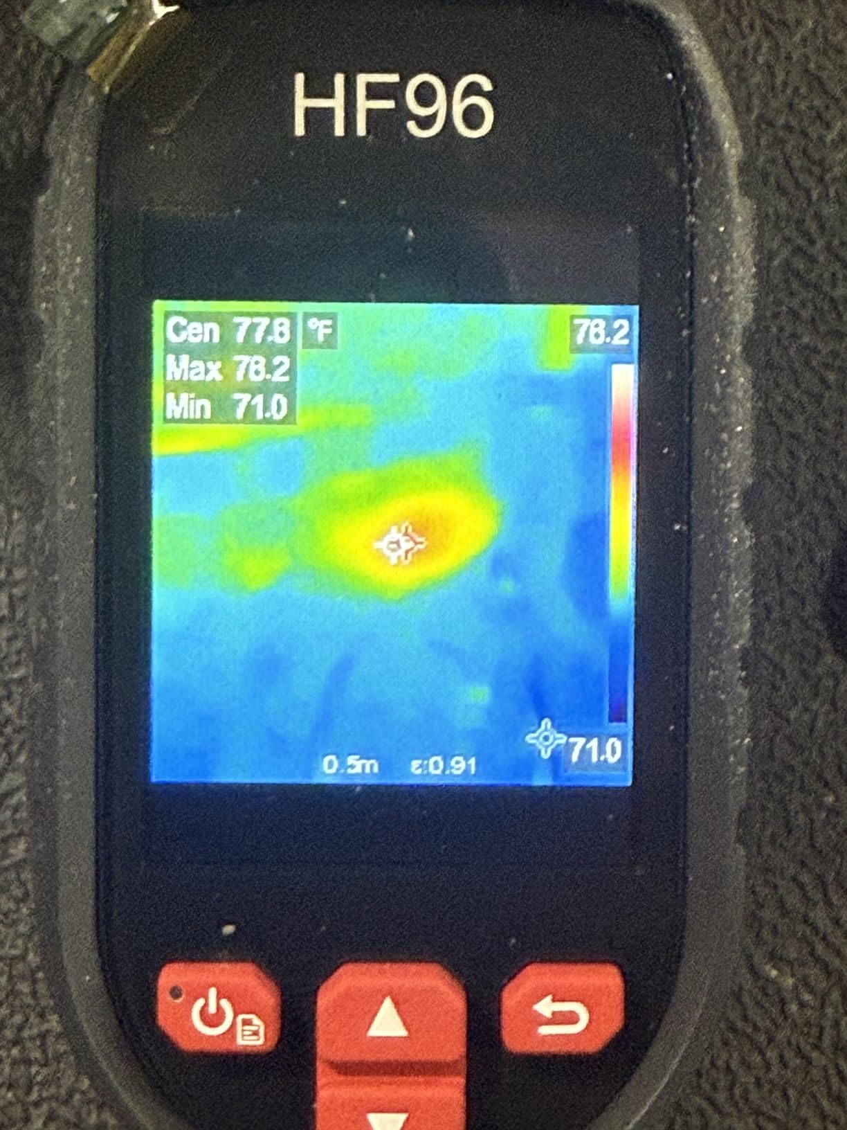 HF96 Thermal Camera with Laser Pointer, Intelligent Scene Detection, Super Resolution 240 x 240, -4°F~1022°F, Thermal Imaging Camera 96 x 96 IR Resolution, 25 HZ Infrared Camera, 11h Runtime Customer Review HF96 Thermal Camera with Laser Pointer, Intelligent Scene Detection, Super Resolution 240 x 240, -4°F~1022°F, Thermal Imaging Camera 96 x 96 IR Resolution, 25 HZ Infrared Camera, 11h Runtime - Customer Photo 2