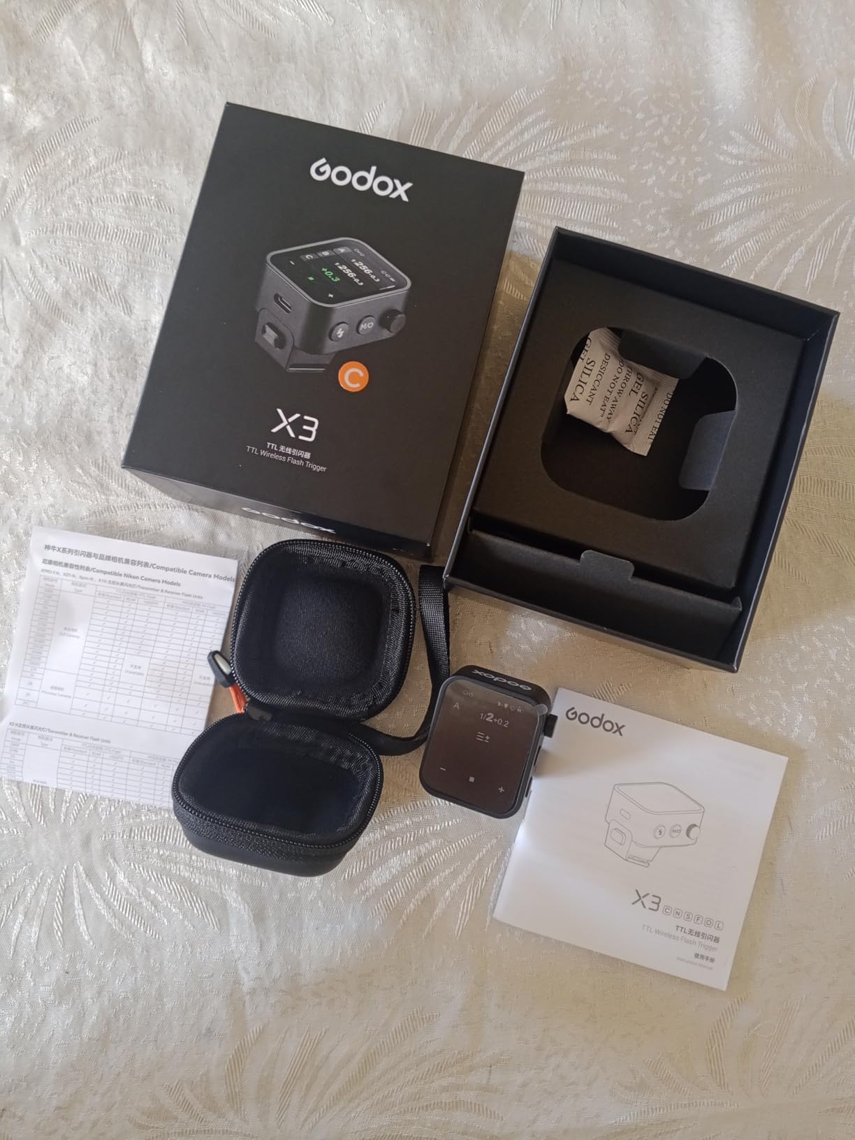 Godox X3C X3 C X3-C TTL Wireless Flash Trigger Compatible for Canon Camera, OLED Touchscreen Flash Transmitter,Built-in Lithium Battery+Quick Charge - Customer Photo 1