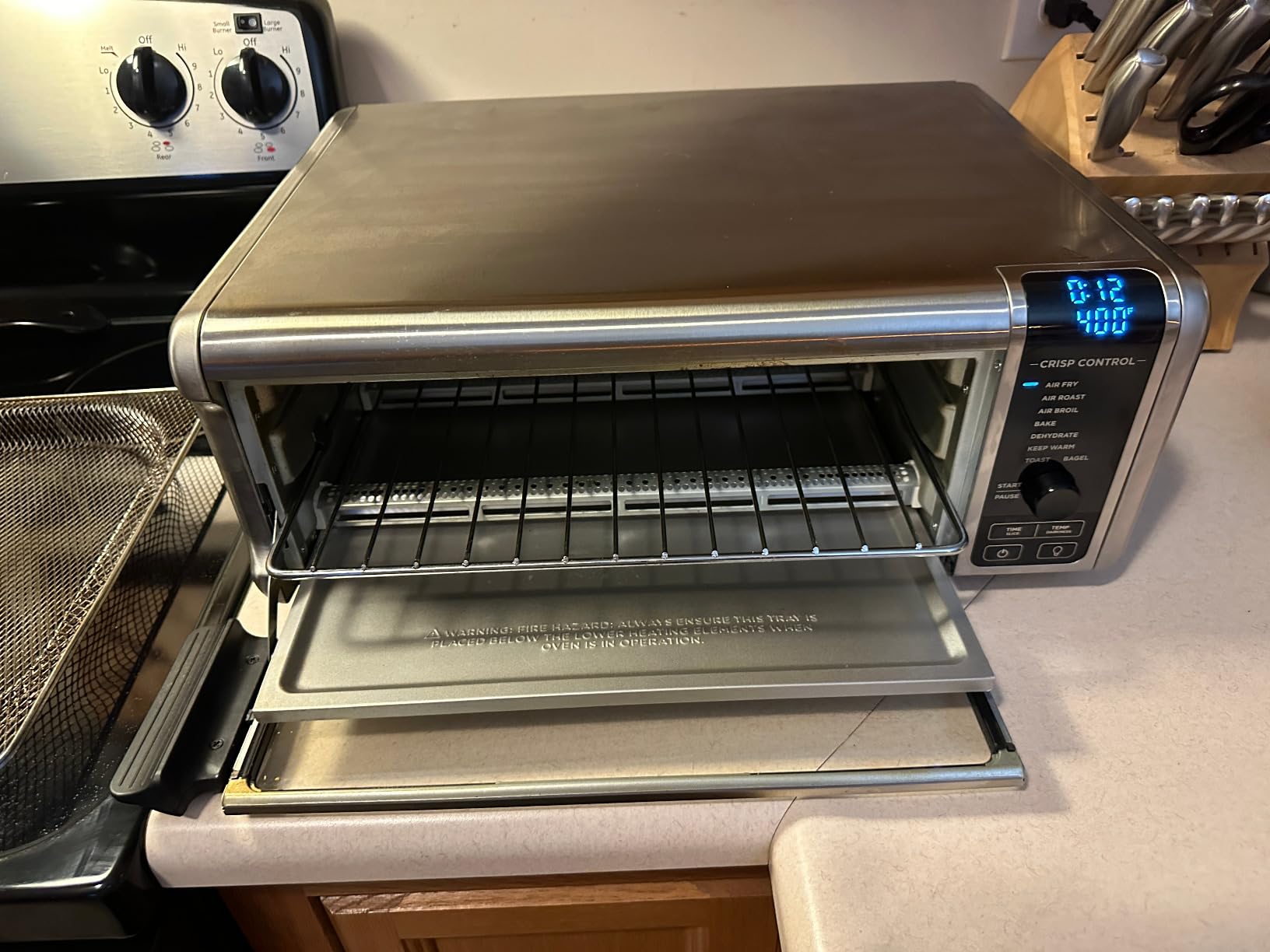 Ninja Toaster Oven & Air Fryer, 8-in-1 Functionality, Large Capacity, Air Fry Basket, Sheet Pan, Wire Rack & Removable Crumb Tray, Stainless, 1800 watts, SP151 - Customer Photo 1