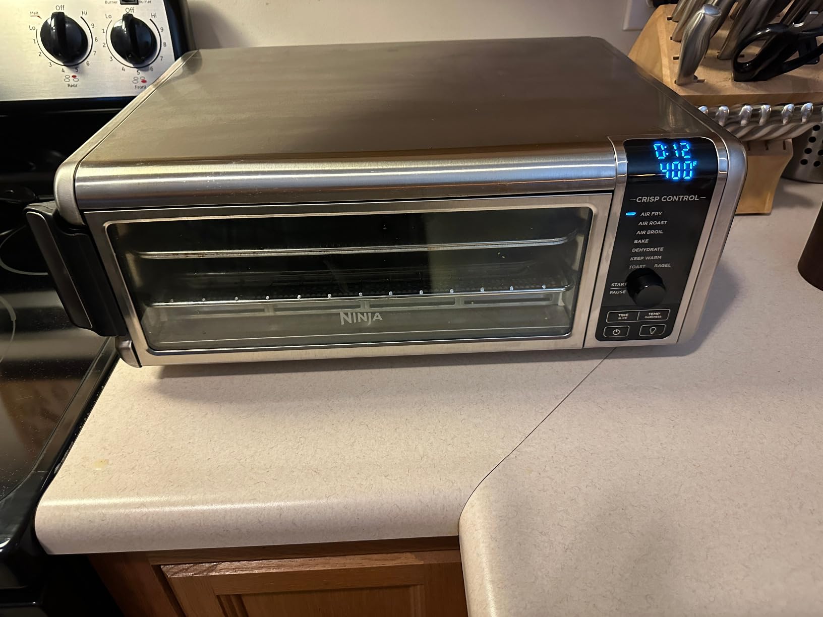 Ninja Flip Toaster Oven&Air Fryer, 8-in-1 Functionality, Flip Up&Away Capability for Storage Space, LargeCapacity, Air Fry Basket, SheetPan, Wire Rack&Removable Crumb Tray, Stainless,1800 watts, SP151 Customer Review Ninja Flip Toaster Oven&Air Fryer, 8-in-1 Functionality, Flip Up&Away Capability for Storage Space, LargeCapacity, Air Fry Basket, SheetPan, Wire Rack&Removable Crumb Tray, Stainless,1800 watts, SP151 - Customer Photo 2