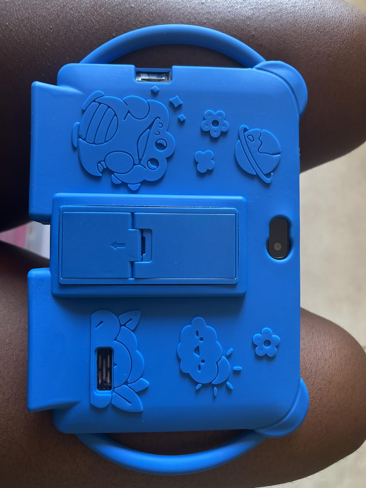 Kids Tablet 7 inch Android 12.0 for Toddler, 4GB RAM 32GB ROM Bluetooth IPS Screen Parental Control Dual Camera Shockproof Case for Educational Games, (Blue) - Customer Photo 1
