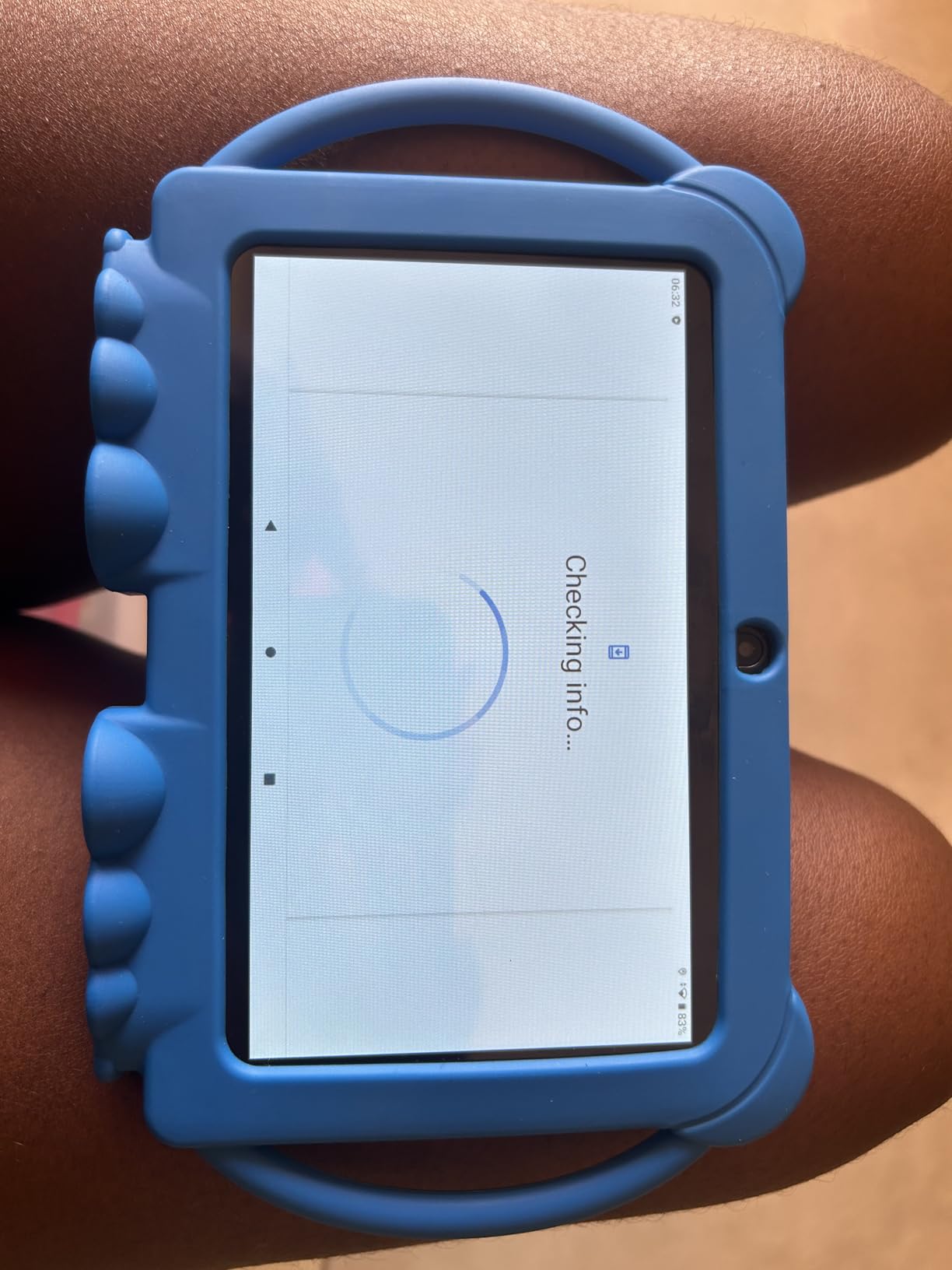 Kids Tablet 7 inch Android 12.0 for Toddler, 4GB RAM 32GB ROM Bluetooth IPS Screen Parental Control Dual Camera Shockproof Case for Educational Games, (Blue) - Customer Photo 2