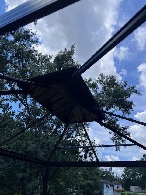 Aoxun 12FT X 16FT Hardtop Gazebo, Outdoor Pergolas with Mosquito Netting and Curtains, Galvanized Steel Double Roof Permanent Aluminum Gazebo, for Gardens, Decks, Patios, Parties Customer Review Aoxun 12FT X 16FT Hardtop Gazebo, Outdoor Pergolas with Mosquito Netting and Curtains, Galvanized Steel Double Roof Permanent Aluminum Gazebo, for Gardens, Decks, Patios, Parties - Customer Photo 1