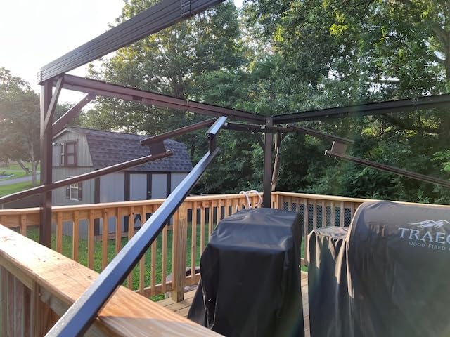 Aoxun 12FT X 16FT Hardtop Gazebo, Outdoor Pergolas with Mosquito Netting and Curtains, Galvanized Steel Double Roof Permanent Aluminum Gazebo, for Gardens, Decks, Patios, Parties Customer Review Aoxun 12FT X 16FT Hardtop Gazebo, Outdoor Pergolas with Mosquito Netting and Curtains, Galvanized Steel Double Roof Permanent Aluminum Gazebo, for Gardens, Decks, Patios, Parties - Customer Photo 2