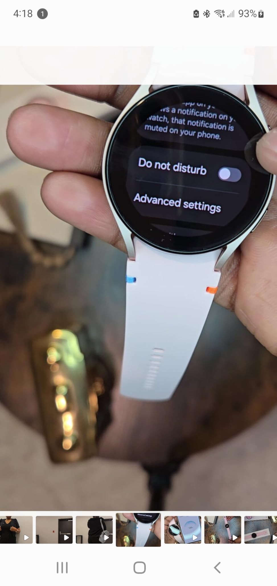 Samsung Galaxy Watch FE 40mm Bluetooth AI Smartwatch w/Fitness Tracking, BIA Sensor, Personalized HR Zones, Heart Rate Tracker, Sleep Monitor, 2024, Black [US Version, 1Yr Manufacturer Warranty] - Customer Photo 1