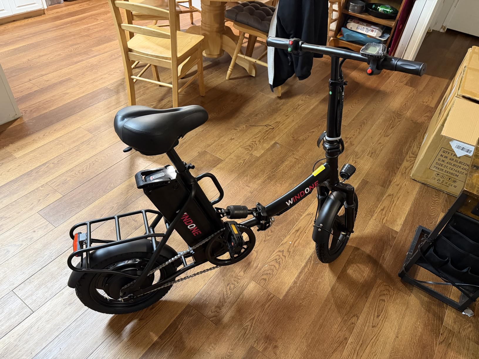 Windone S14/S16 Electric Bike for Adults, Max 19/22 MPH Speed & 28/50 Miles Range (PAS), 500W/750W Peak Motor, Foldable, Lightweight, Shock Absorbers, UL2849 Certified Ebike Customer Review Windone S14/S16 Electric Bike for Adults, Max 19/22 MPH Speed & 28/50 Miles Range (PAS), 500W/750W Peak Motor, Foldable, Lightweight, Shock Absorbers, UL2849 Certified Ebike - Customer Photo 2