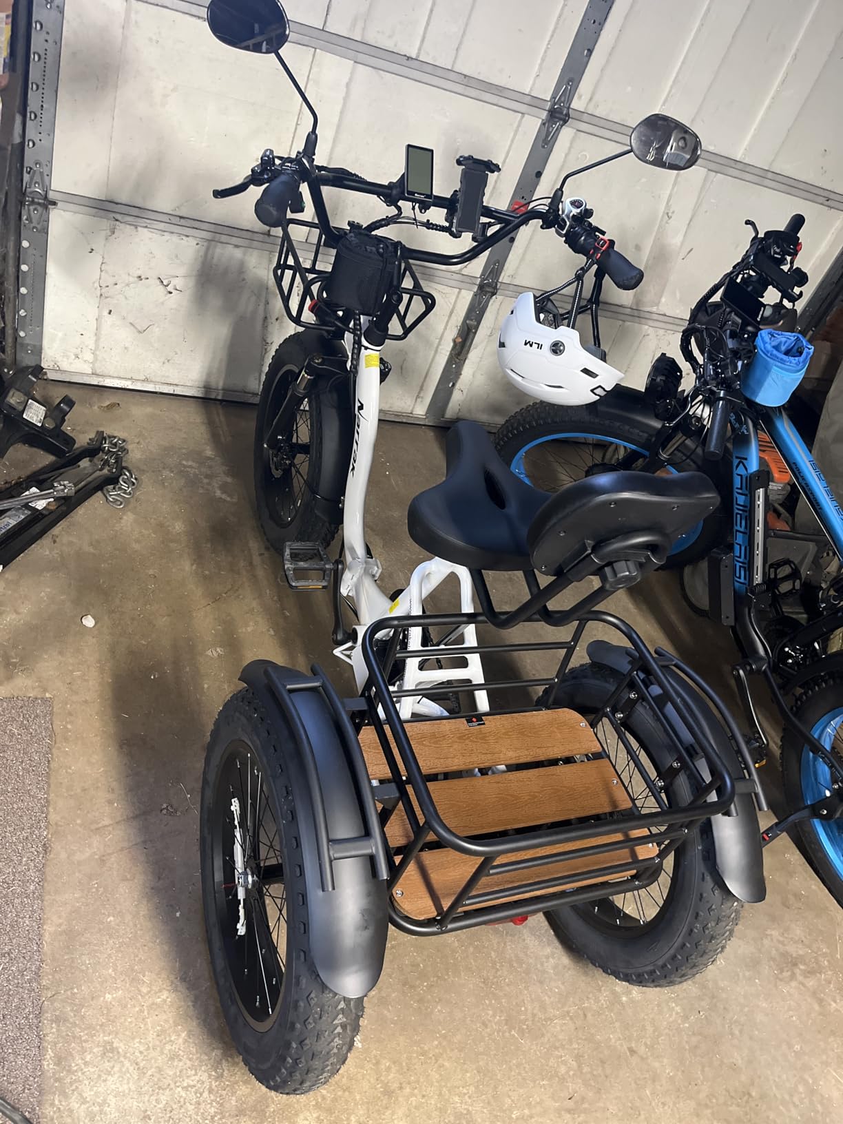 Electric Tricycle for Adults, Fat Tire Folding Electric Trike, 3 Wheels Electric Bicycle Bikes, Peak 1350W Step-Thru Etrike with Removable Battery and Large Basket for Women Men Customer Review Electric Tricycle for Adults, Fat Tire Folding Electric Trike, 3 Wheels Electric Bicycle Bikes, Peak 1350W Step-Thru Etrike with Removable Battery and Large Basket for Women Men - Customer Photo 1