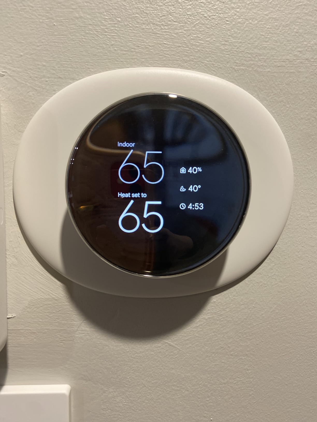 Google Nest Learning Thermostat (4th gen) + Nest Temperature Sensor (2nd gen) - Obsidian - Customer Photo 1