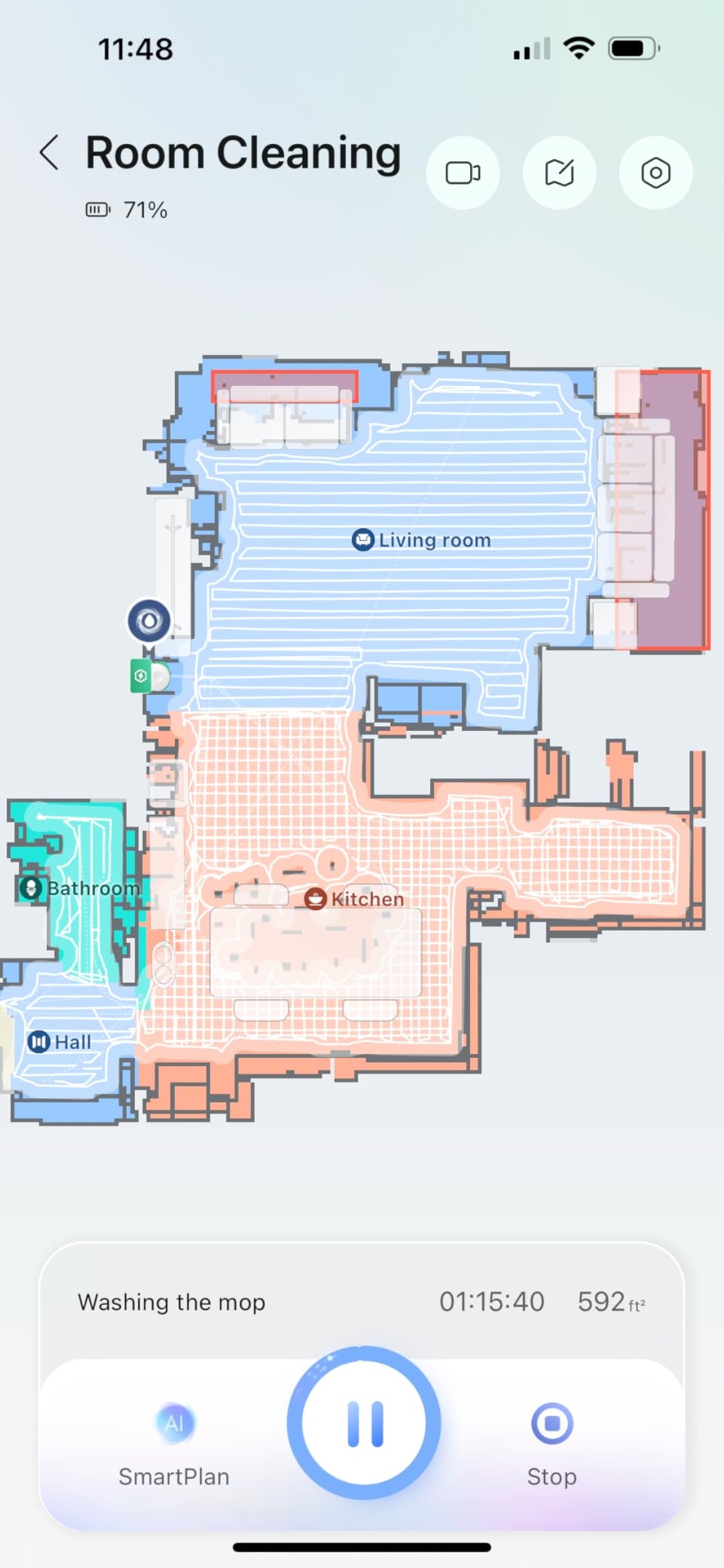 roborock Qrevo Curv Robot Vacuum and Mop, 18,500Pa Suction, Zero-Tangling, AdaptiLift Chassis, FlexiArm Technology, Hot Water Mop Washing & Dock Self Cleaning, Al Obstacle Recognition Customer Review roborock Qrevo Curv Robot Vacuum and Mop, 18,500Pa Suction, Zero-Tangling, AdaptiLift Chassis, FlexiArm Technology, Hot Water Mop Washing & Dock Self Cleaning, Al Obstacle Recognition - Customer Photo 1