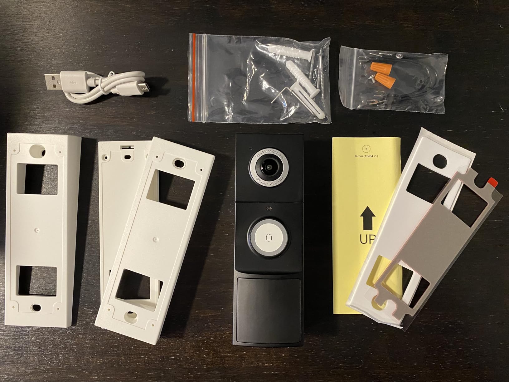Tapo by TP-Link Smart Video Doorbell Camera with Chime, Battery or Wired, 2K QHD Color Night Vison, No Monthly Fee, 180° Ultra-Wide Head-to-Toe View, Ring Call, Free AI Detection, Local Storage (D225) - Customer Photo 1