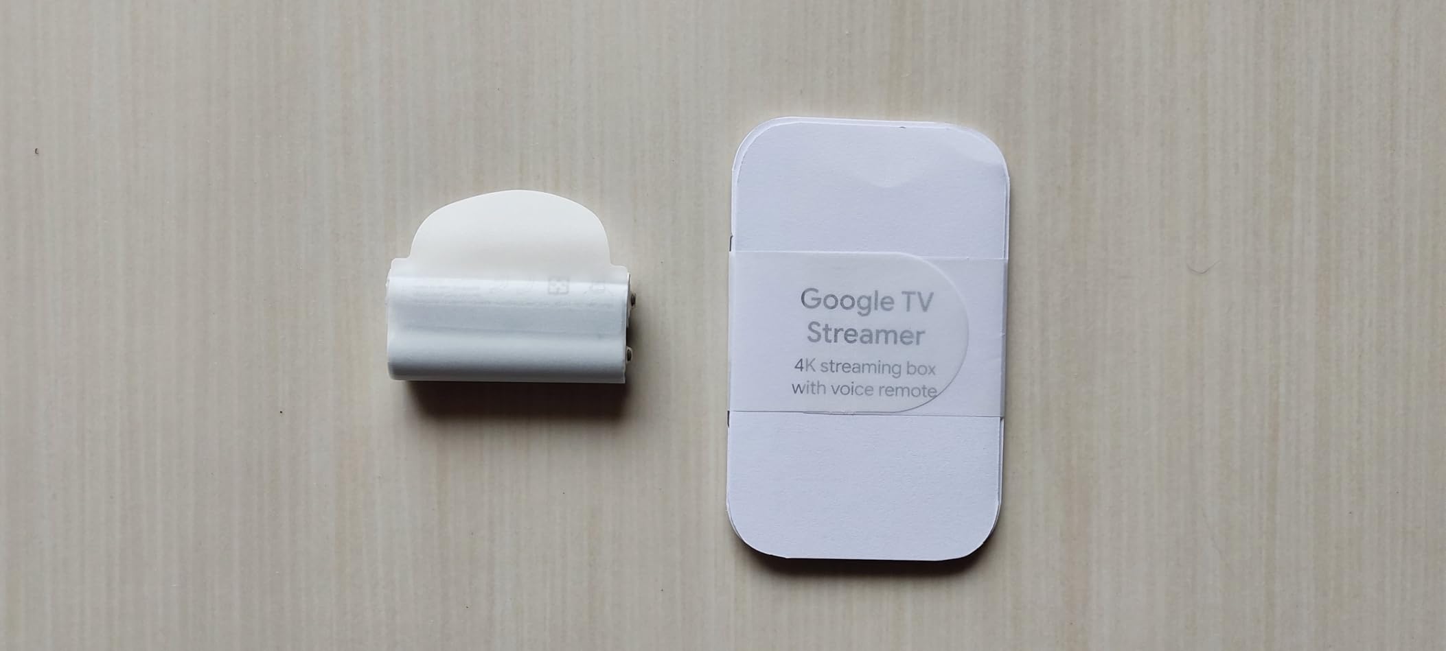 Google TV Streamer 4K - Fast Streaming Entertainment on Your TV with Voice Search Remote - Watch Movies, Shows, Live TV, and Netflix in 4K HDR - Smart Home Control - 32 GB of Storage - Porcelain customer photo 1