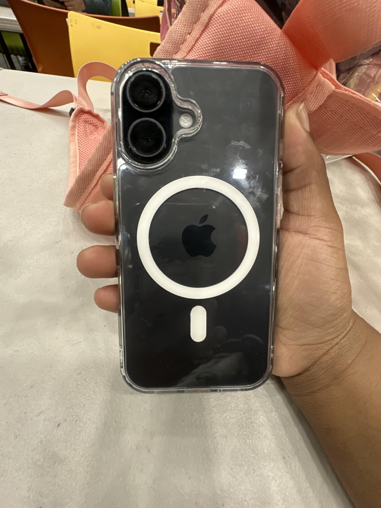 Temdan for iPhone 16 Case Clear, Compatible with Magsafe, Anti-Yellowing, Military-Grade Protection, Shockproof Slim Magnetic Phone Case Cover, Transparent - Customer Photo 2