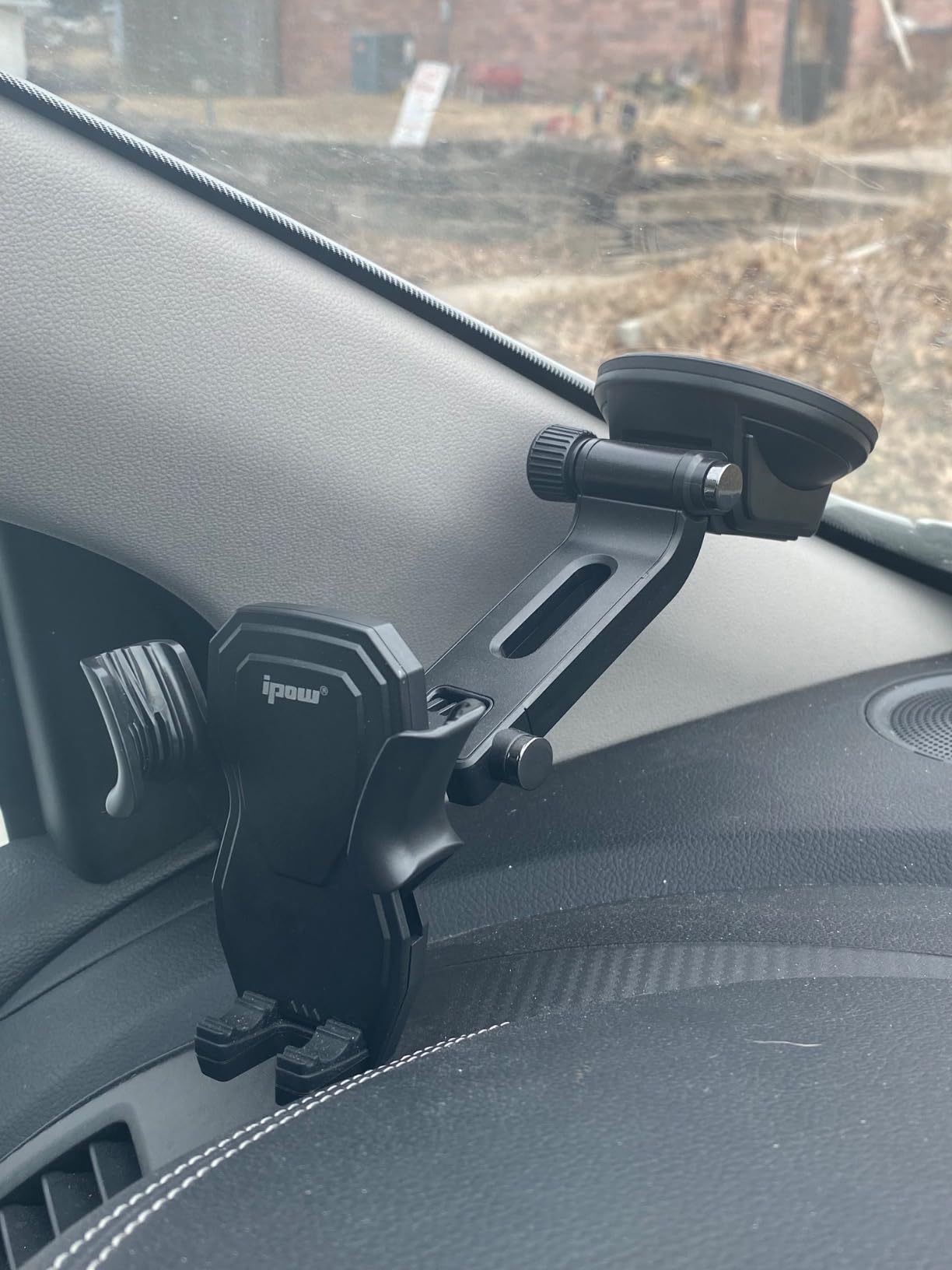 IPOW Car Dashboard Phone Clip Holder, 360 Degrees Rotation Dash Steering Wheel Phone Clamp Mount Compatible with iPhone 15 14 13 Pro Max and 4-7 Inch Smartphones (NOT Universal - Please Check) Customer Review IPOW Car Dashboard Phone Clip Holder, 360 Degrees Rotation Dash Steering Wheel Phone Clamp Mount Compatible with iPhone 15 14 13 Pro Max and 4-7 Inch Smartphones (NOT Universal - Please Check) - Customer Photo 2