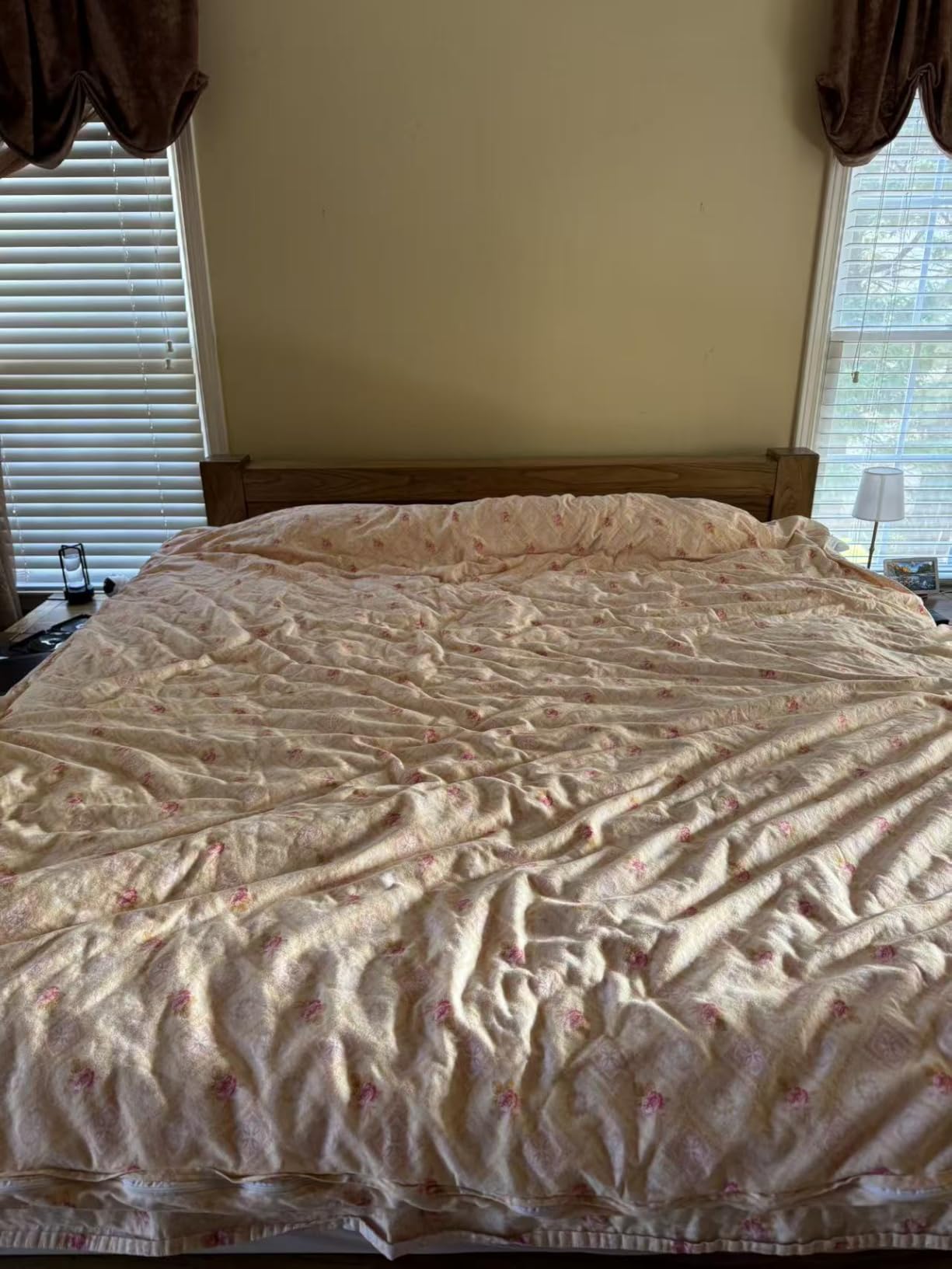 Three Geese Down Feathers Fiber Comforter Queen Size - 750 Fill Power All Season Down Duvet Insert, Ultra-Soft Hotel Collection Bedding Comforter, Baffle-Box Design - Noiseless - Medium Warmth. - Customer Photo 2