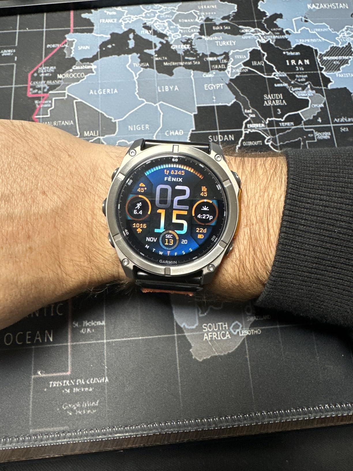 Garmin fēnix® E – 47 mm, AMOLED, Premium Multisport GPS Smartwatch, Long-Lasting Battery Life, Slate Gray Steel with Black Band Customer Review Garmin fēnix® E – 47 mm, AMOLED, Premium Multisport GPS Smartwatch, Long-Lasting Battery Life, Slate Gray Steel with Black Band - Customer Photo 3