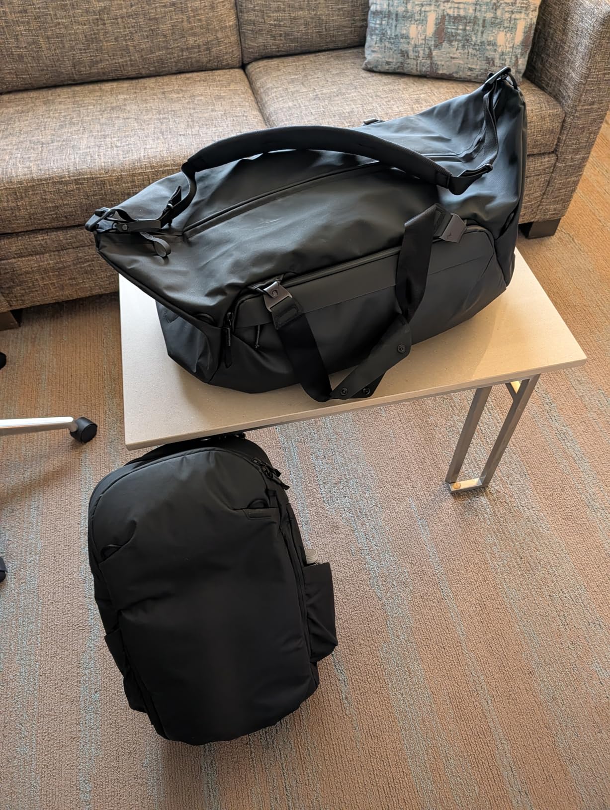 Peak Design Travel Backpack 45L, Black, Expandable 35-45L Design, Rear and Top Access, Weatherproof Shell, Laptop Sleeve, Ideal for Travel or Everyday Carry, Versatile Backpack for Men and Women - Customer Photo 1
