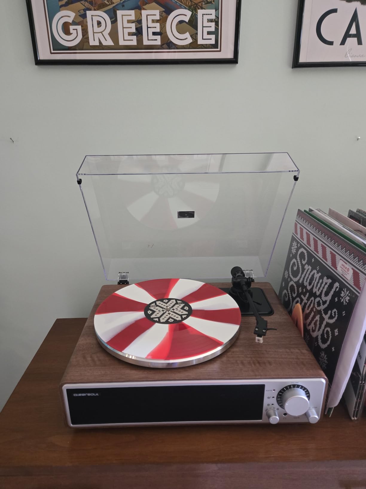 ONE-Q All-in-one Vinyl Record Player with Bluetooth 5.4, HiFi Turntable Built-in Speakers, Phono Preamp, AT-3600L Cartridge, 33/45 RPM, Auto Off - Customer Photo 2