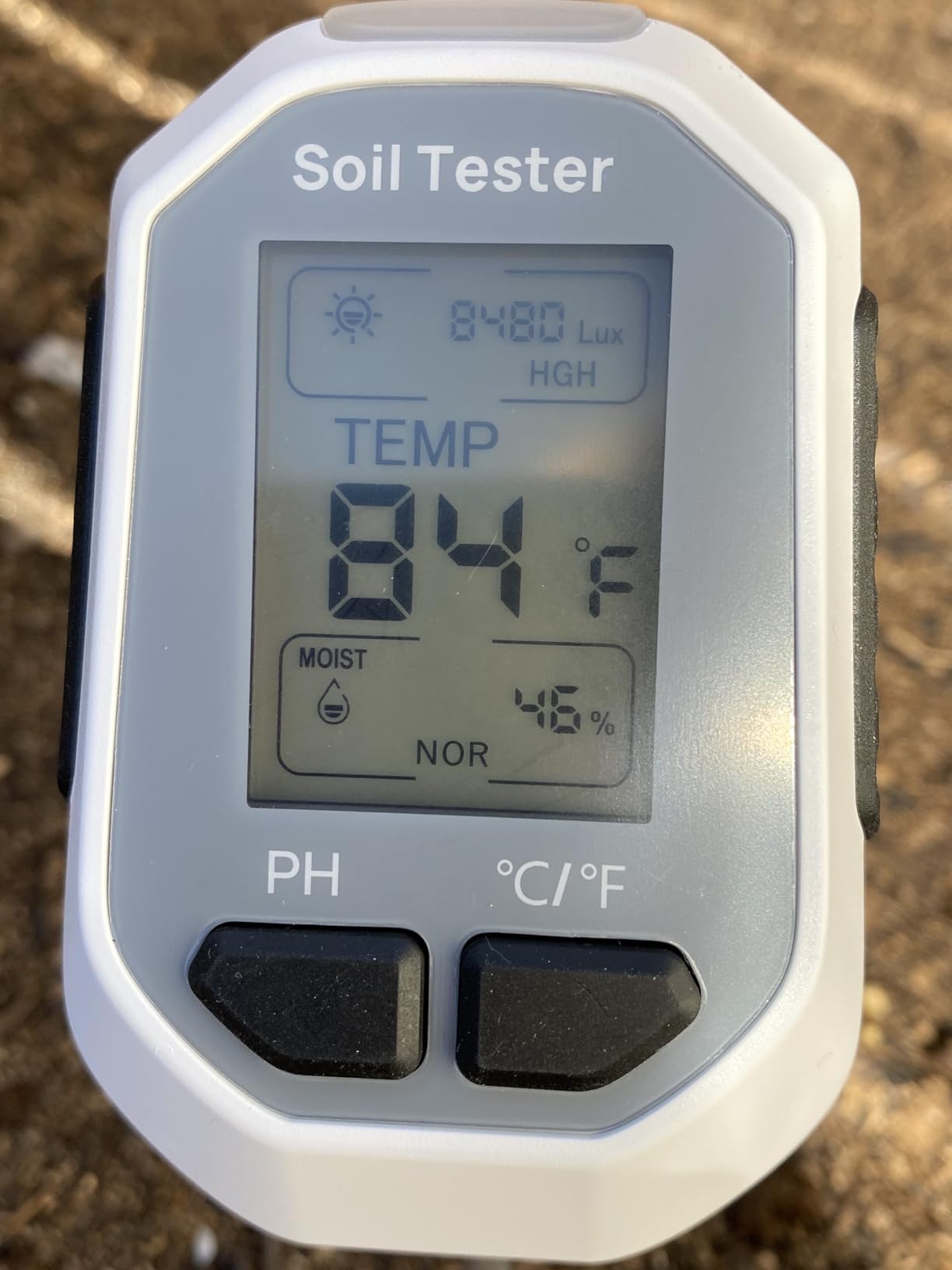 YAMRON 4-in-1 Soil Moisture Meter Digital Plant for Indoor ＆ Outdoor Plants customer photo 1